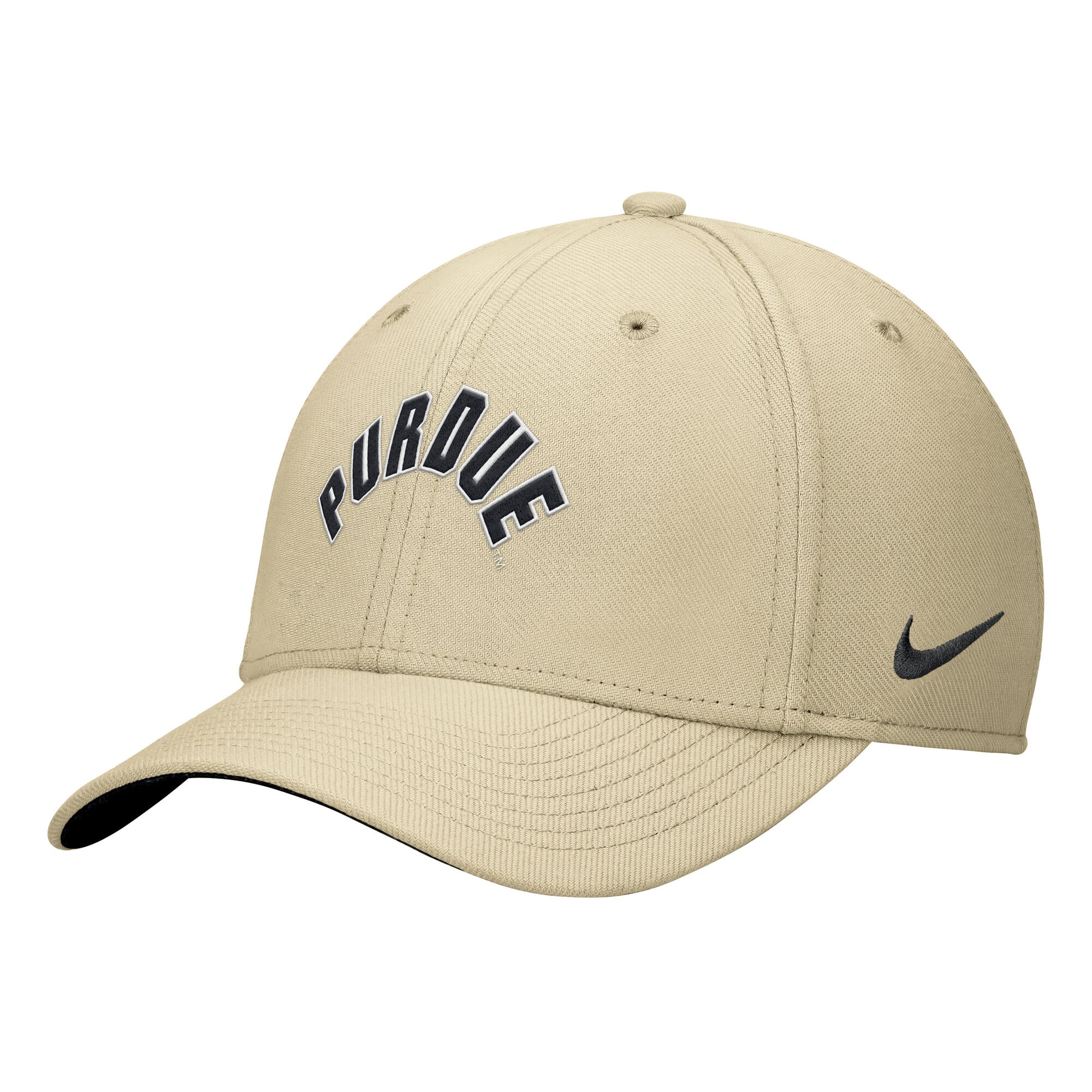 Casquette Nike Gold Purdue Boilermakers Primetime SwooshFlex Dri-FIT pour homme
