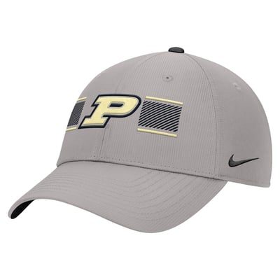 Casquette ajustable Nike Ripstop Dri-FIT des Purdue Boilersmakers - Grise