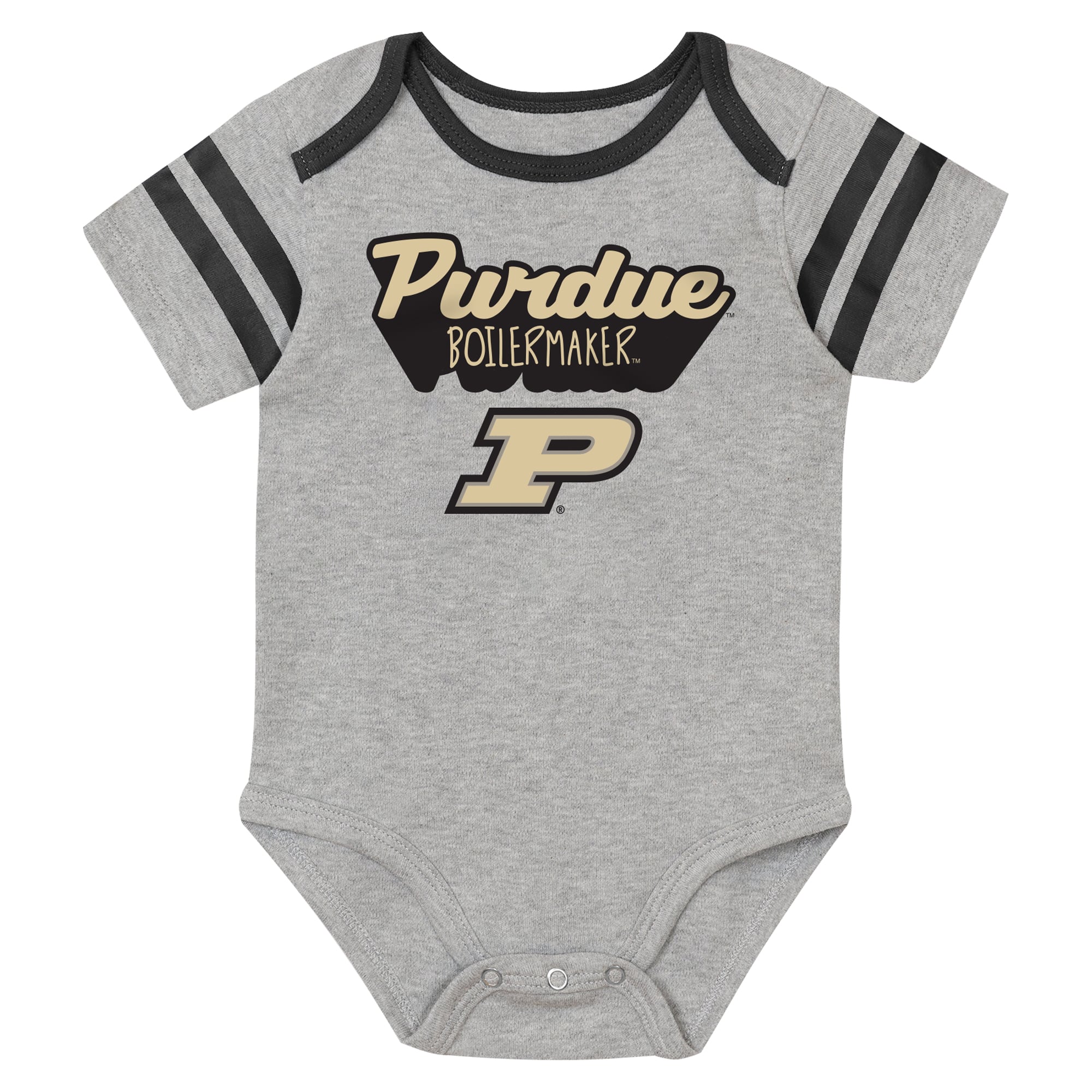 Ensemble body trois pièces noir Outerstuff pour nouveau-né, motif joueur vedette des Purdue Boilersmakers