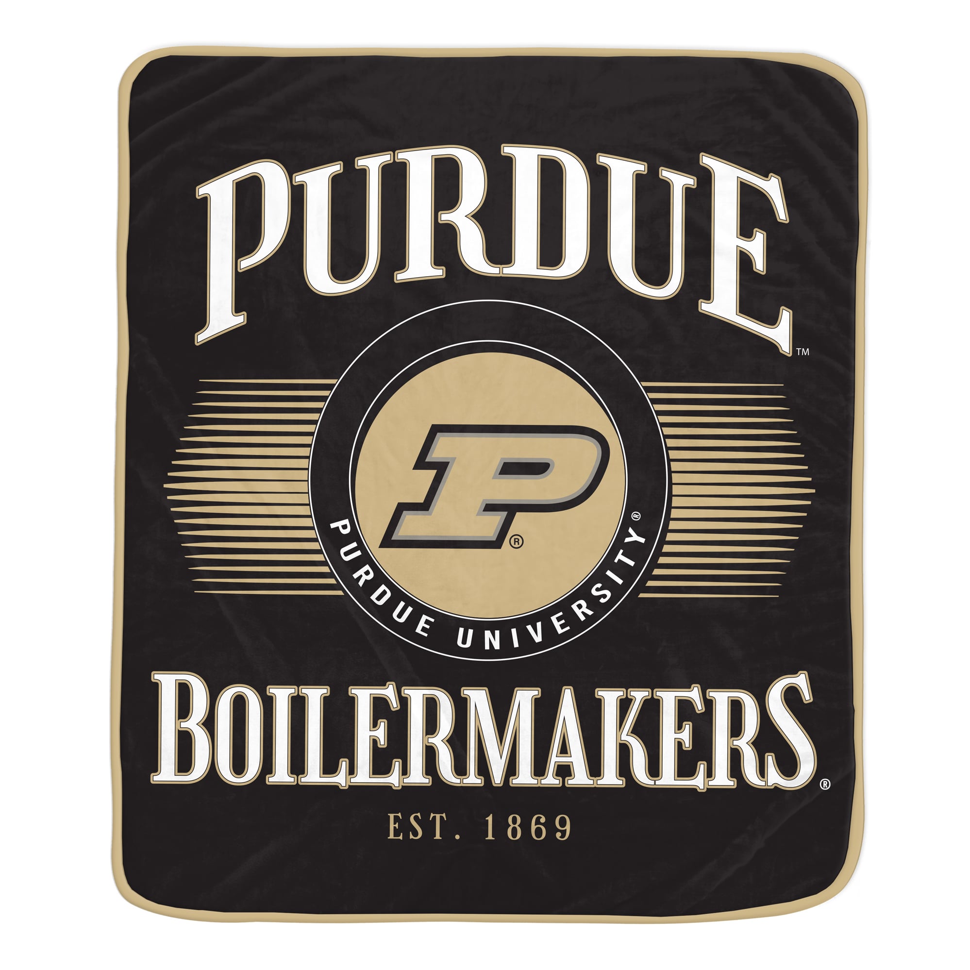 Pegasus Purdue Boilermakers Spotlight Arch 60" x 70" Ultra Soft Throw Blanket