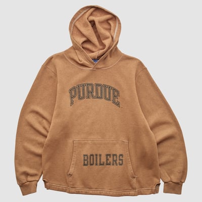 Purdue Boilermakers Champion 90s Hooded Pullover Sweatshirt - Clay - Yth XL by Fanatics Real Vintage