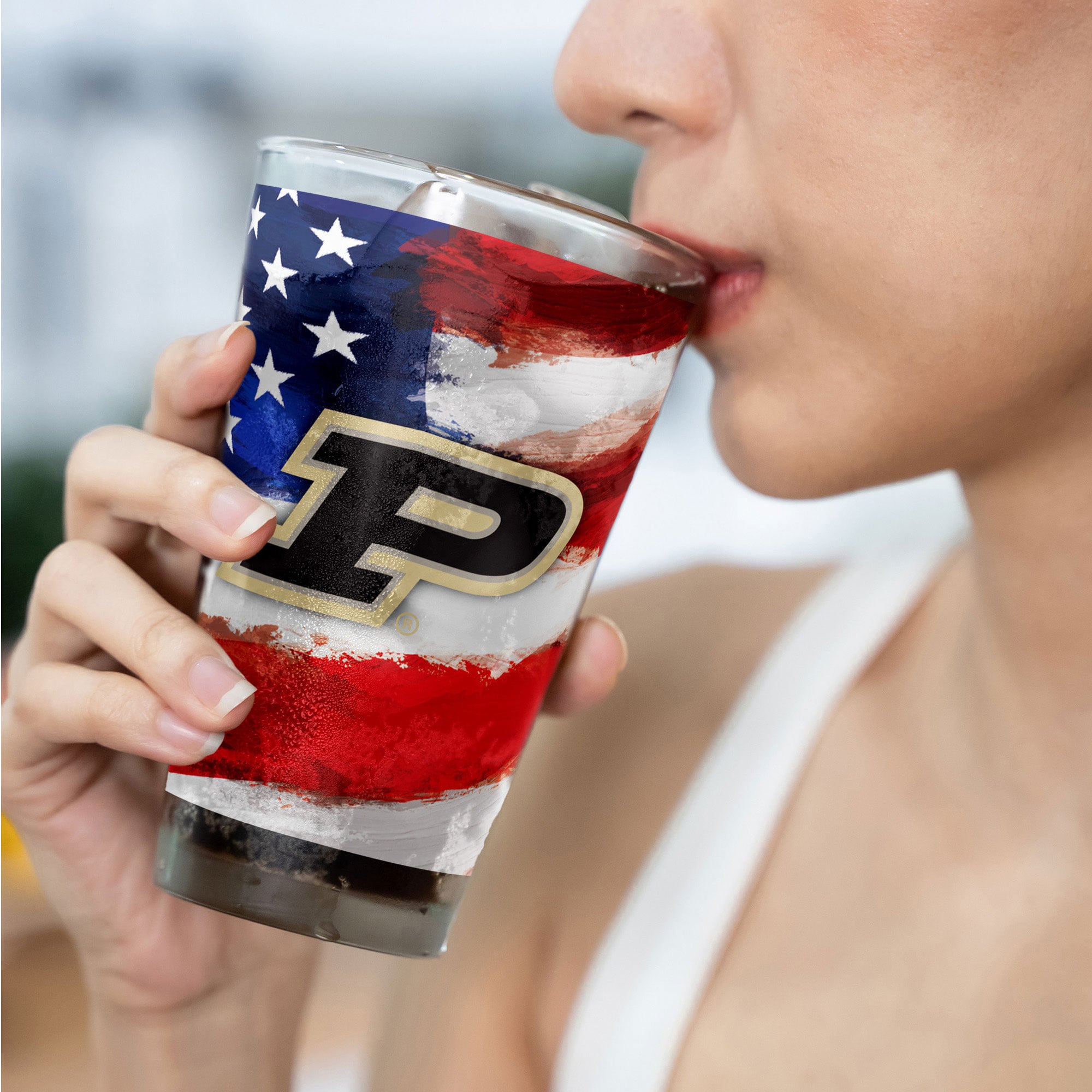 Purdue Boilermakers Two-Pack 16oz. Americana Pint Glass Set