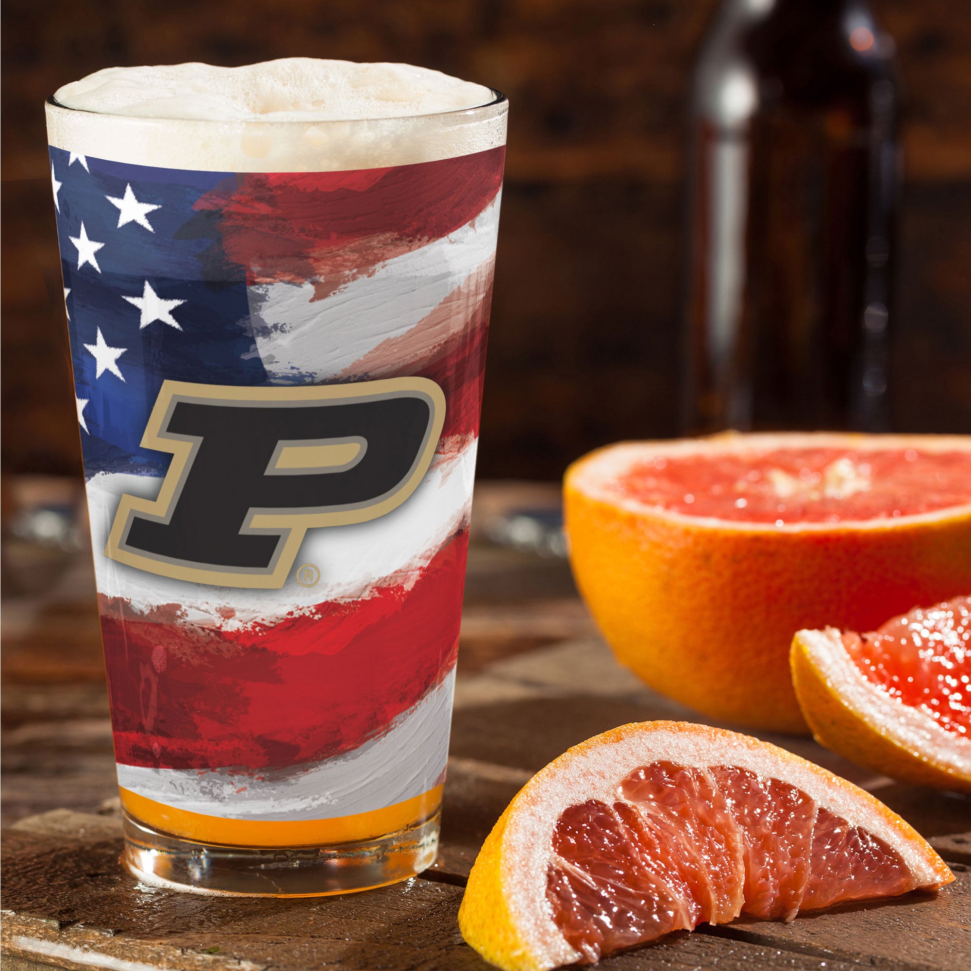 Purdue Boilermakers Two-Pack 16oz. Americana Pint Glass Set