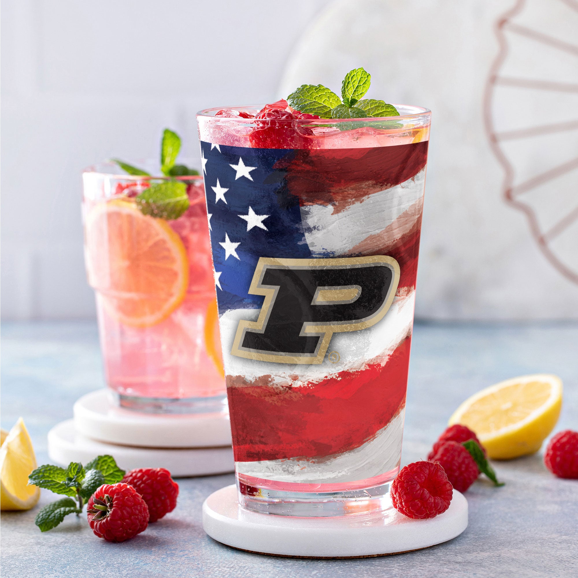 Purdue Boilermakers Two-Pack 16oz. Americana Pint Glass Set