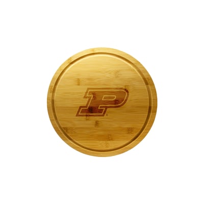 Purdue Boilermakers The Memory Company 13'' Rotating Bamboo Server