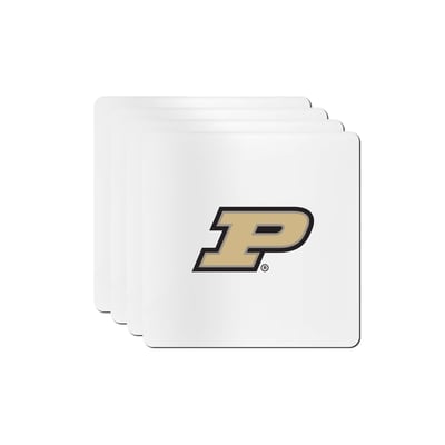 Purdue Boilermakers The Memory Company Square Ceramic Coaster Set