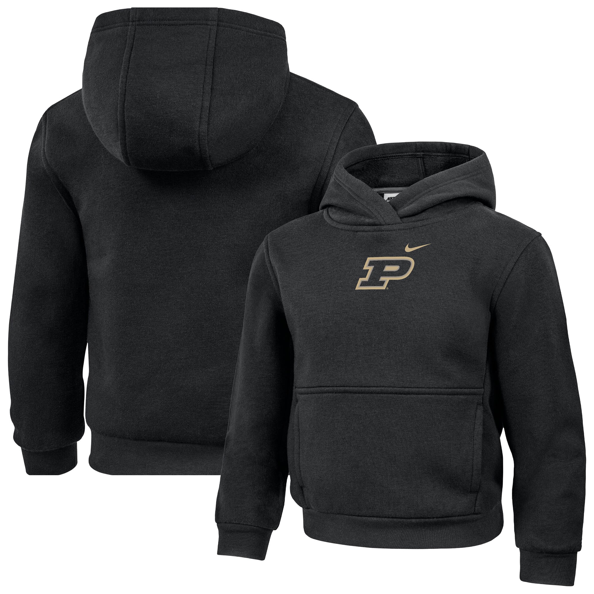Sweat à capuche Nike noir Purdue Boilers Core pour tout-petit