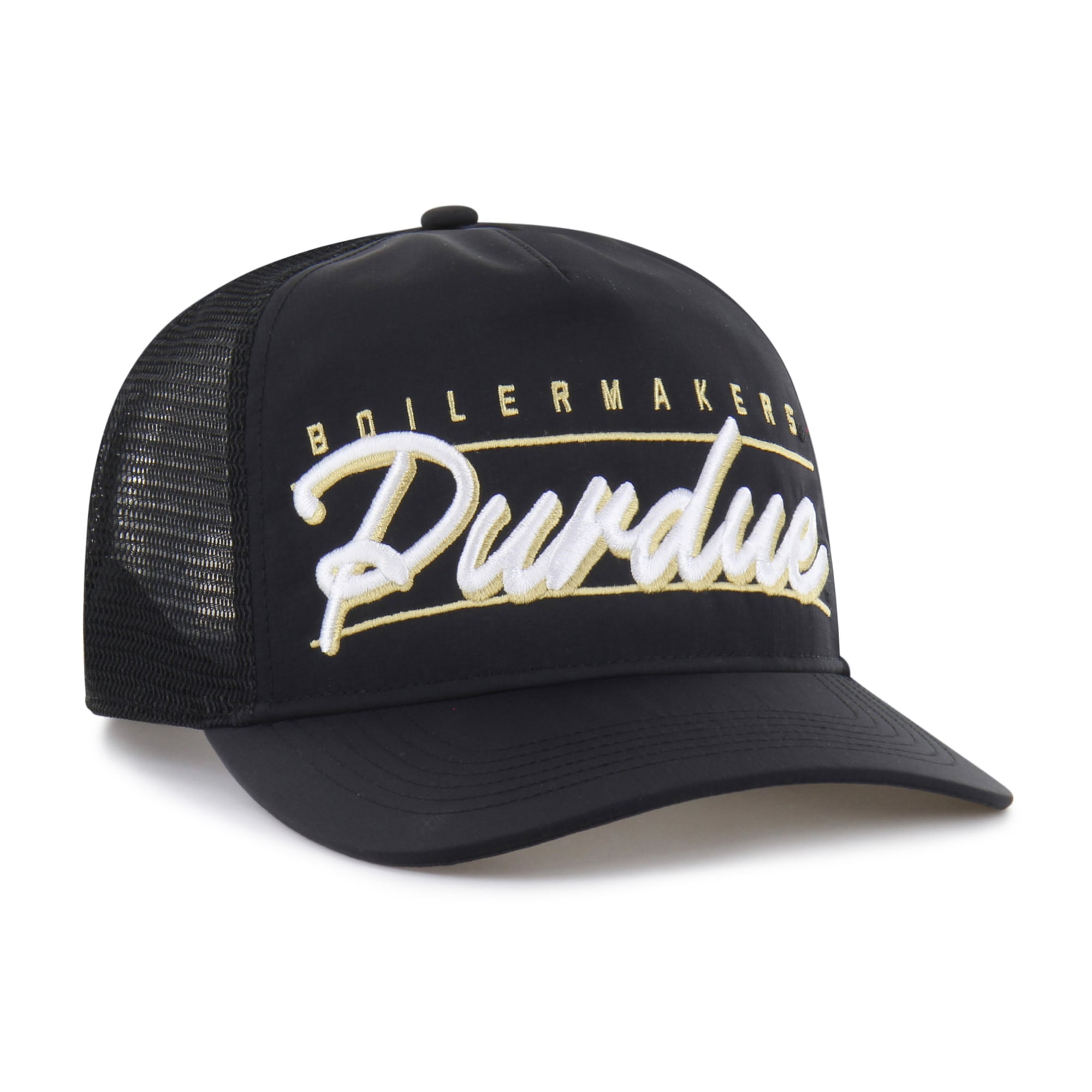 Unisex '47 Black Purdue Boilermakers brrr° Condor Mesh Hitch Adjustable Hat