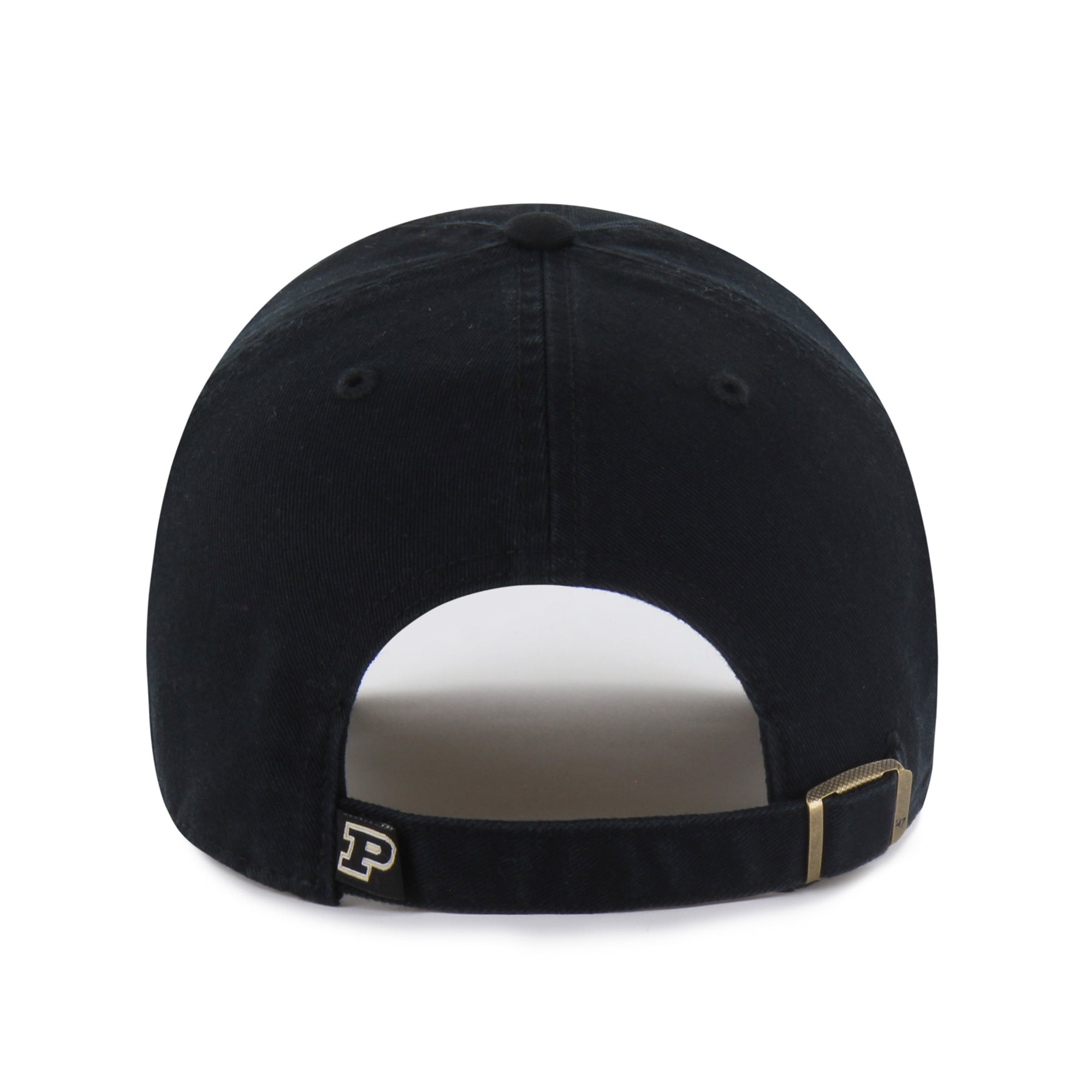Casquette unisexe noire '47 Purdue Boilermakers Mascot Clean Up ajustable
