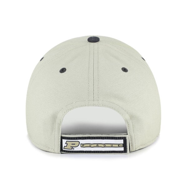Unisex '47 Gray/Black Purdue Boilermakers Half Block Text MVP Adjustable Hat