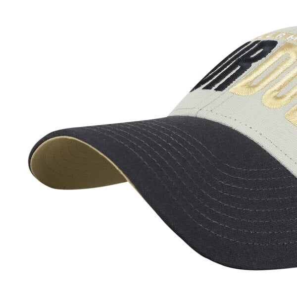 Unisex '47 Gray/Black Purdue Boilermakers Half Block Text MVP Adjustable Hat