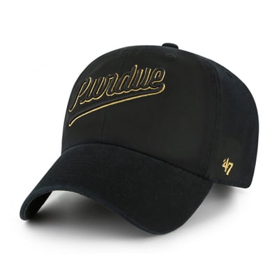 Casquette unisexe Purdue Boilermakers '47 Vault Clean Up ajustable - Noire