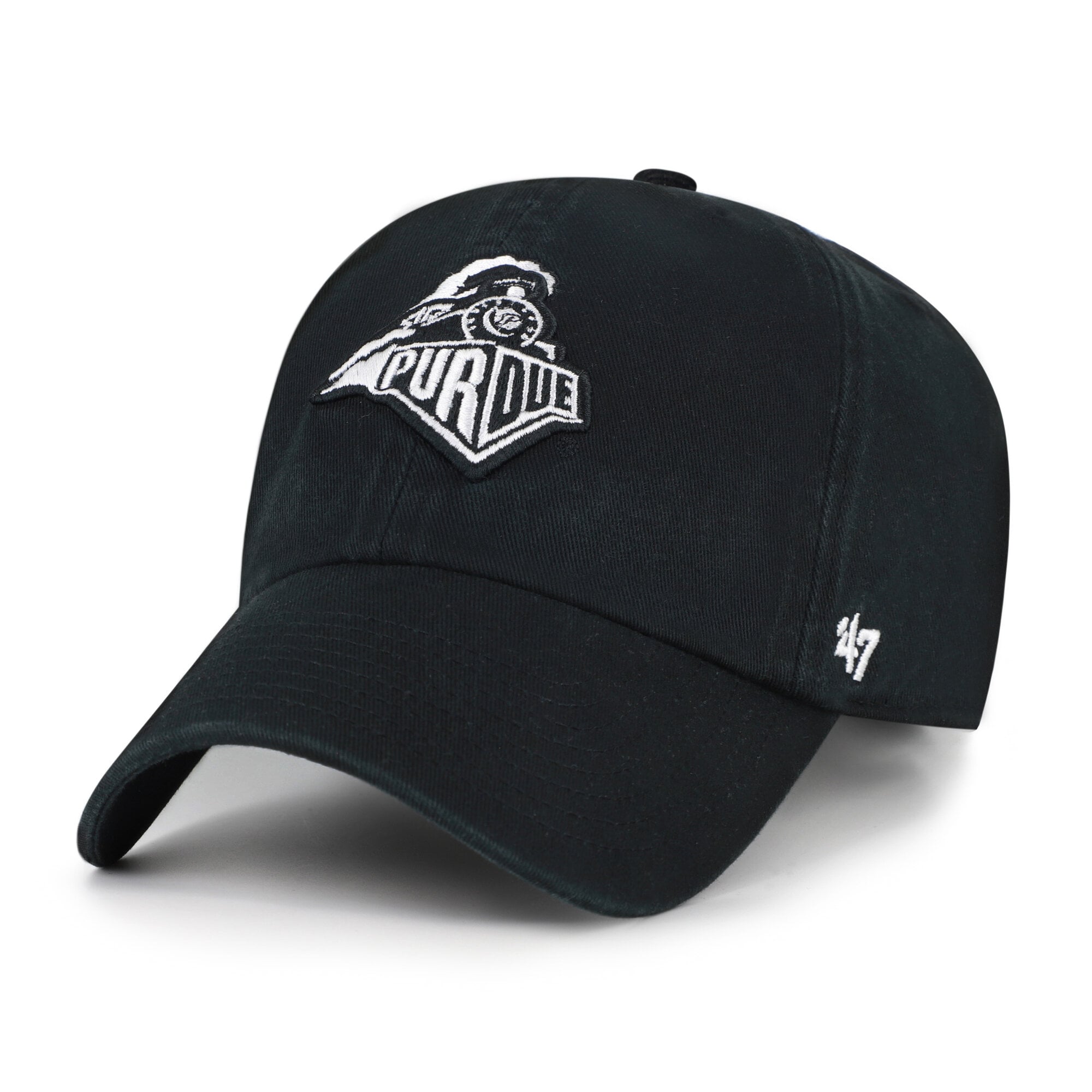 Casquette unisexe ajustable « 47 Purdue Boilermakers Black Vault Clean Up »