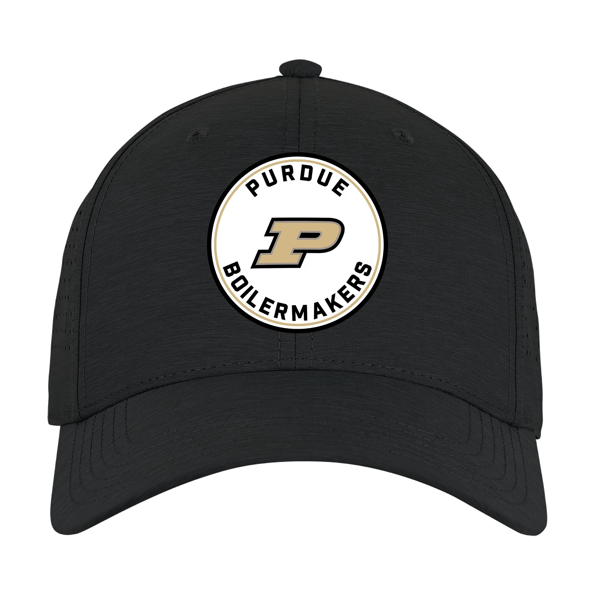 Casquette unisexe Ahead noire Purdue Boilermakers Brezo ajustable