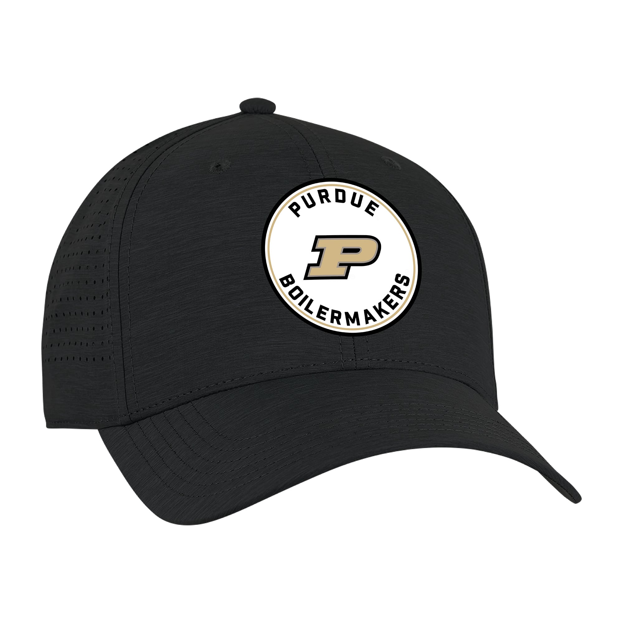 Unisex Ahead Black Purdue Boilermakers Brezo Adjustable Hat