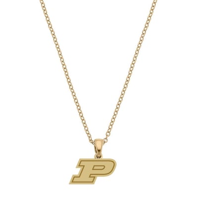 Purdue Boilermakers CANVAS Style Women's Gold-Plated Pendant Necklace
