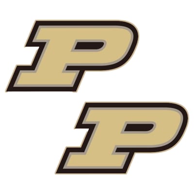 Purdue Boilermakers CANVAS Style Women's Logo Stud Earrings