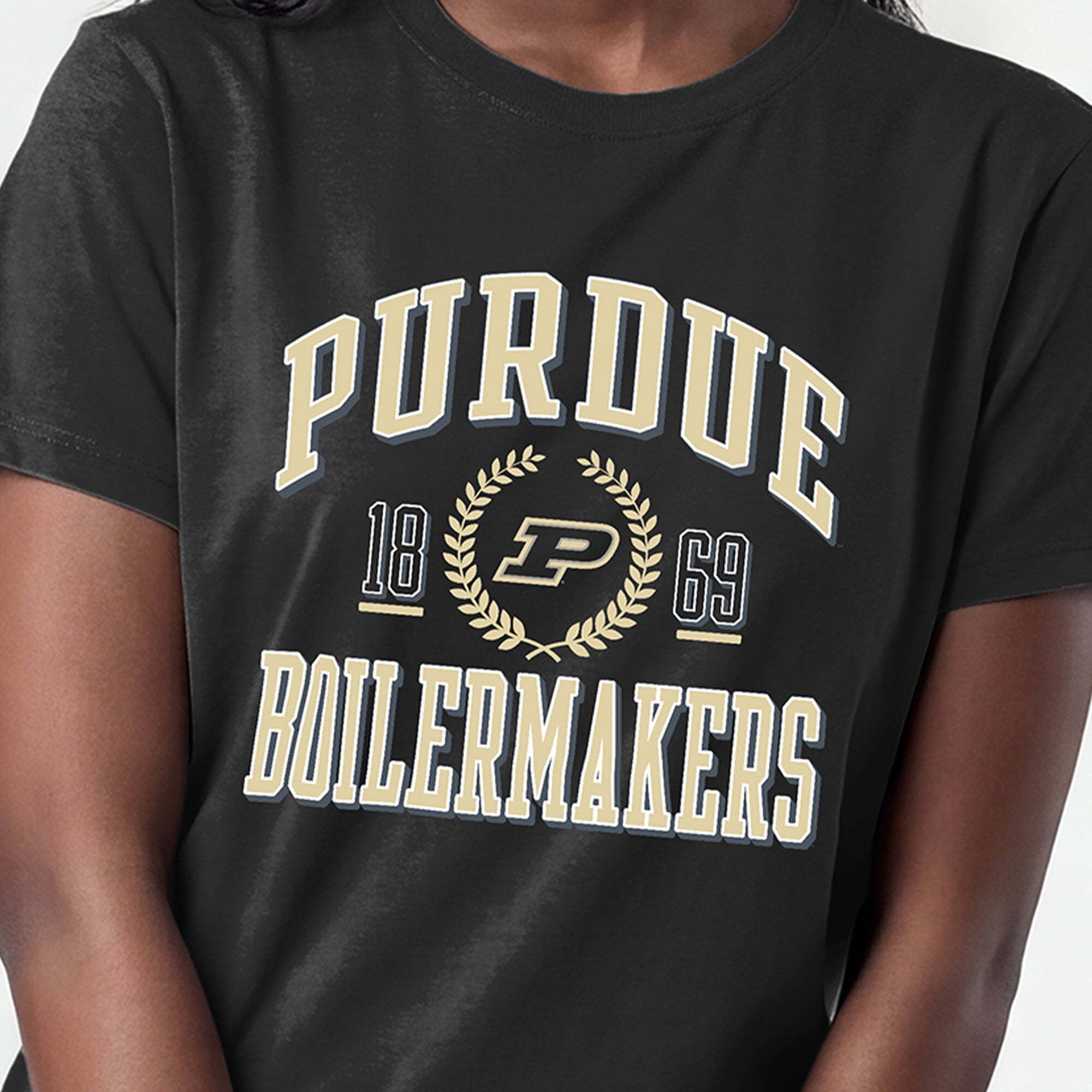 Women's Champion Black Purdue Boilermakers Lifestyle T-Shirt