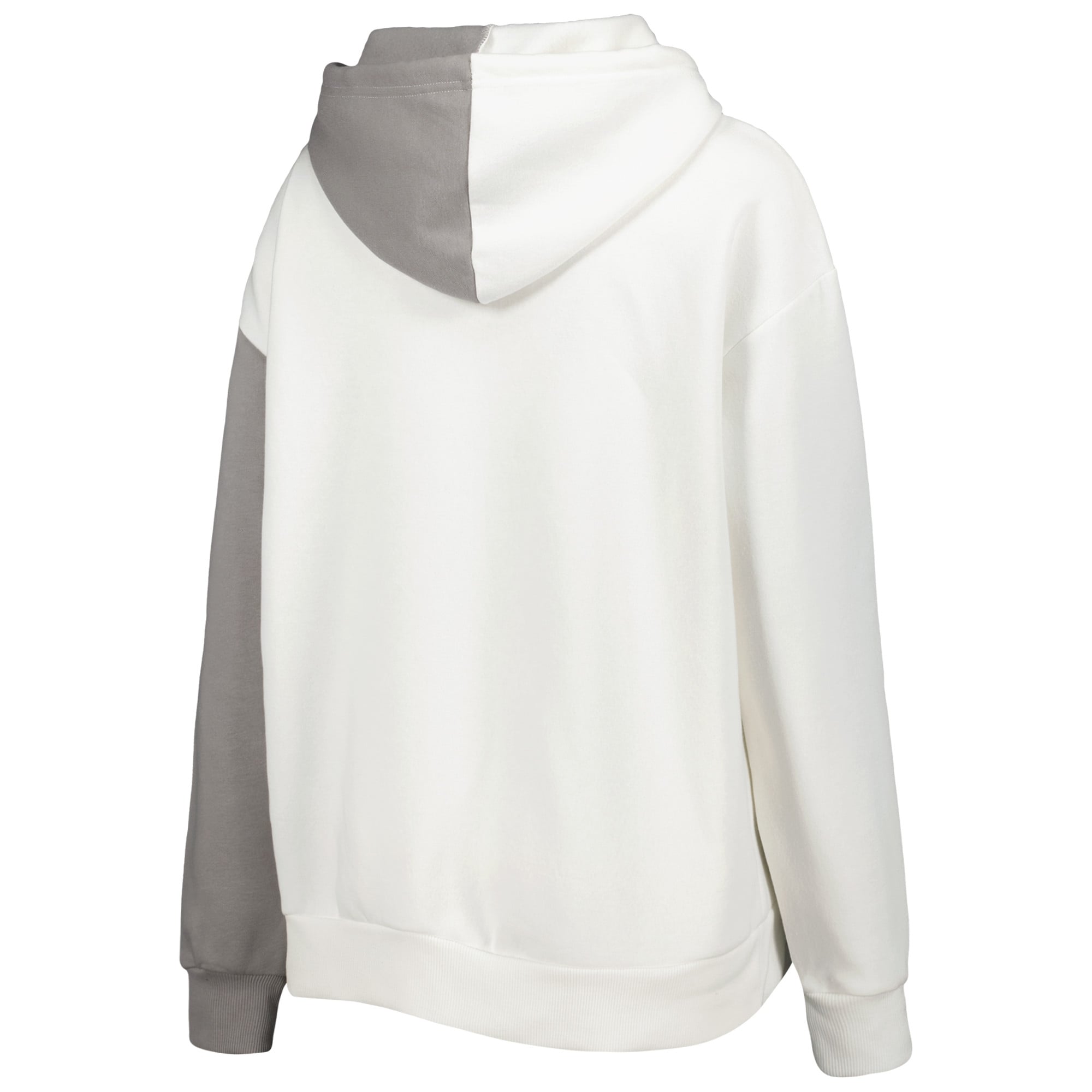 Women's Gameday Couture Gray/White Purdue Boilermakers Split Pullover Hoodie