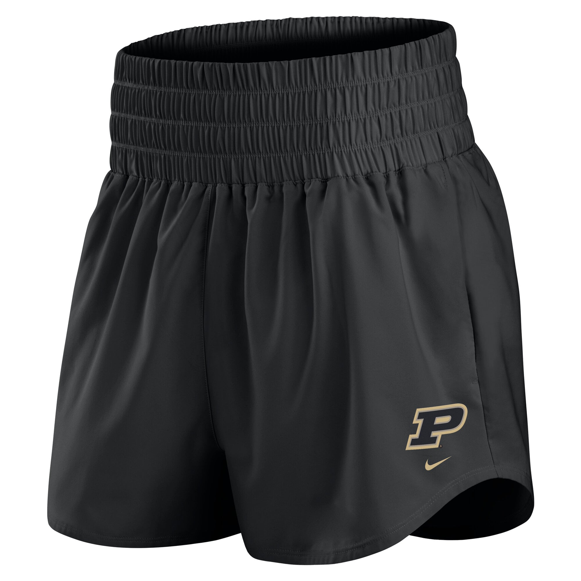 Women's Nike Black Purdue Boilermakers Ultra Dri-FIT High-Rise Shorts