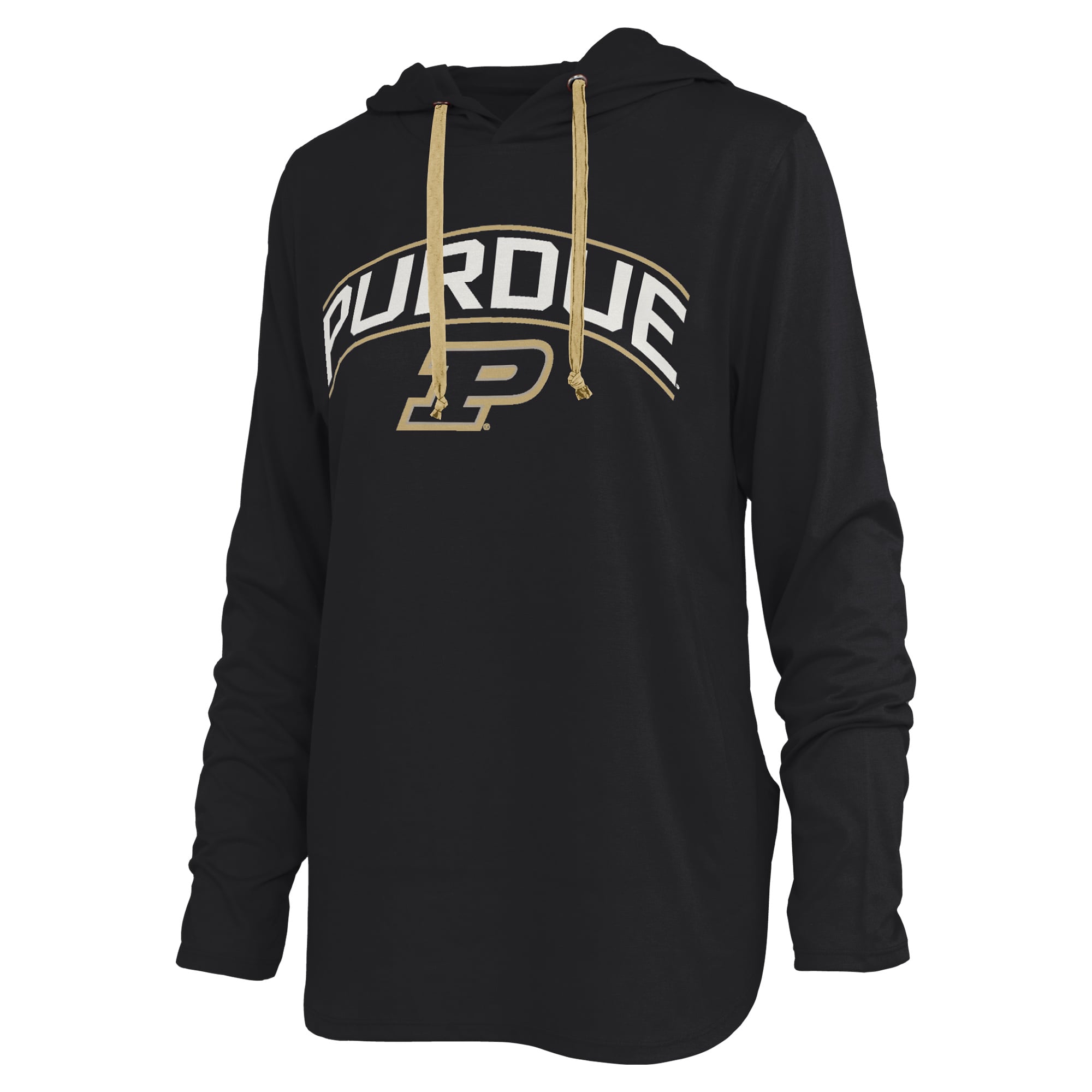 T-shirt à capuche manches longues Allie noir de Pressbox pour femmes, Purdue Boilermakers