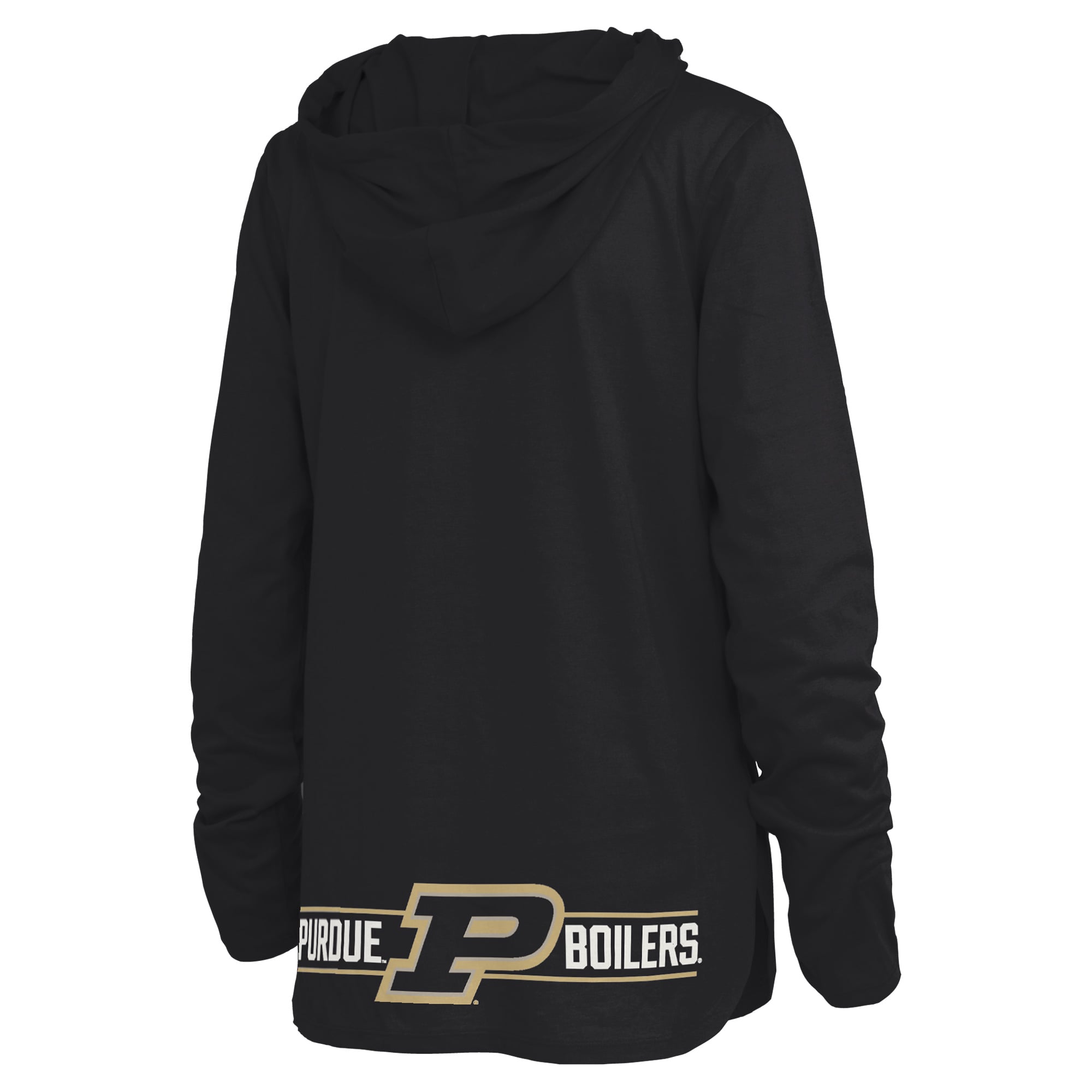 T-shirt à capuche manches longues Allie noir de Pressbox pour femmes, Purdue Boilermakers