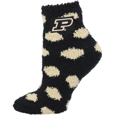 Purdue Boilermakers ZooZatz Women's Fuzzy Dot Ankle Socks