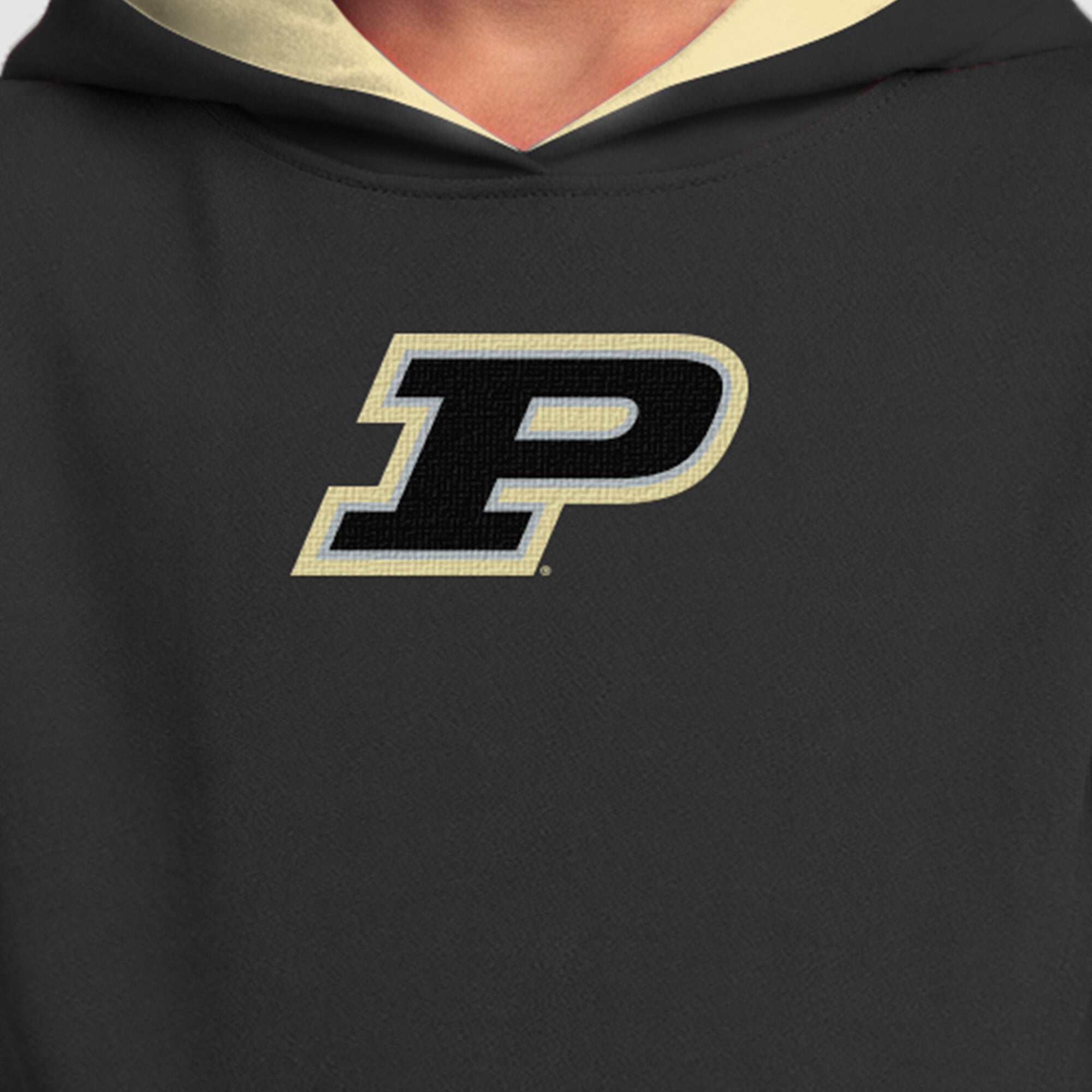 Youth Champion  Black Purdue Boilermakers Fleece Hoodie