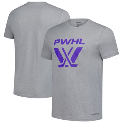 T-shirt graphique unisexe PWHL - Gris chiné