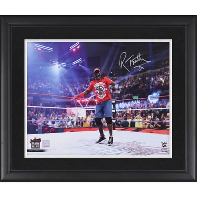R-Truth WWE Autographed Fanatics Authentic Framed 16" x 20" Ron Cena In-Ring Entrance Photograph  