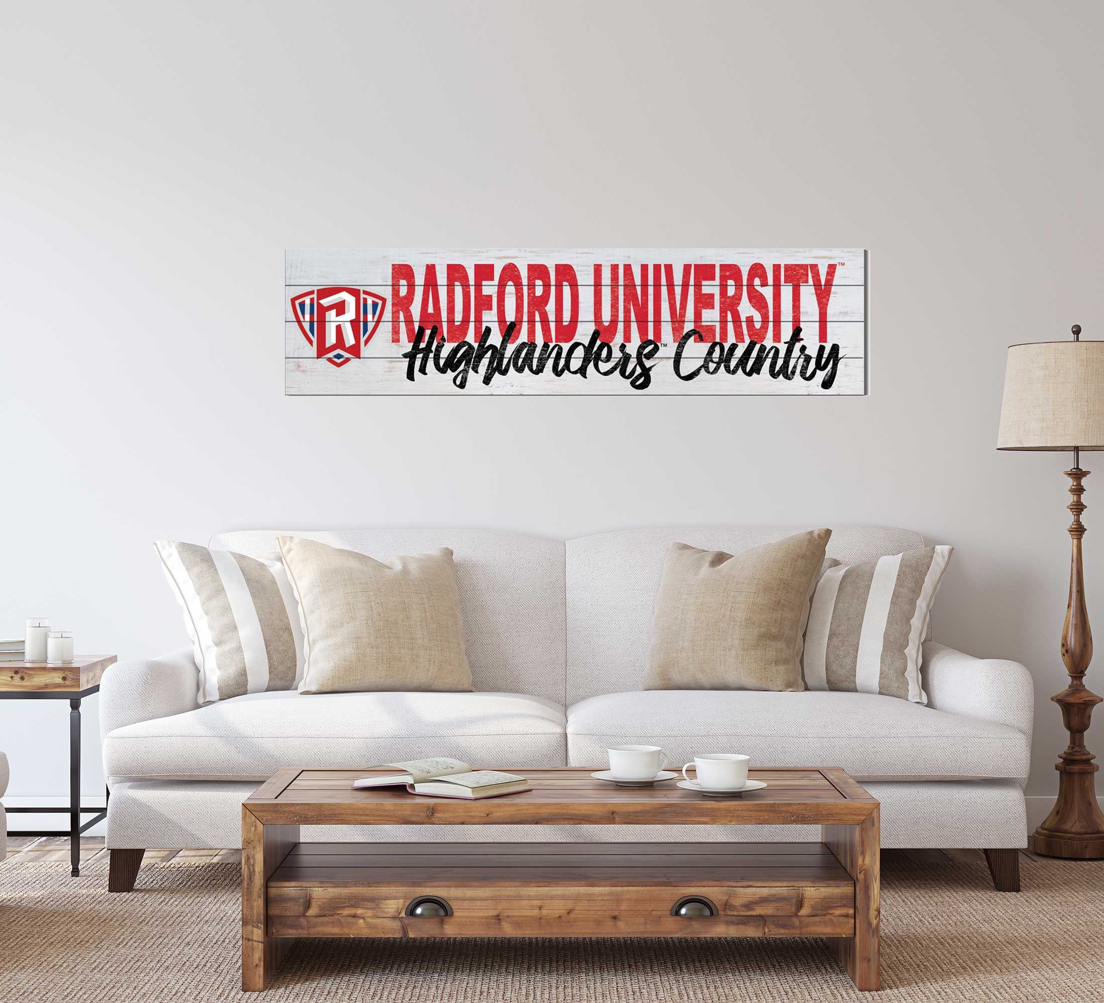 Radford University Gartenflagge - Highlanders Design A, 100% Polyester, Doppelseitig - Offizielles Lizenzprodukt