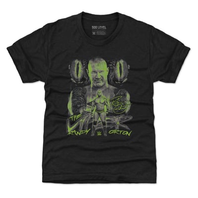 Randy Orton 500 Level Youth The Viper Grunge T-Shirt - Heather Black