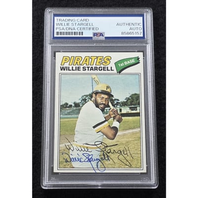 Willie Stargell Autographed Autographed Cards, Signed Willie 