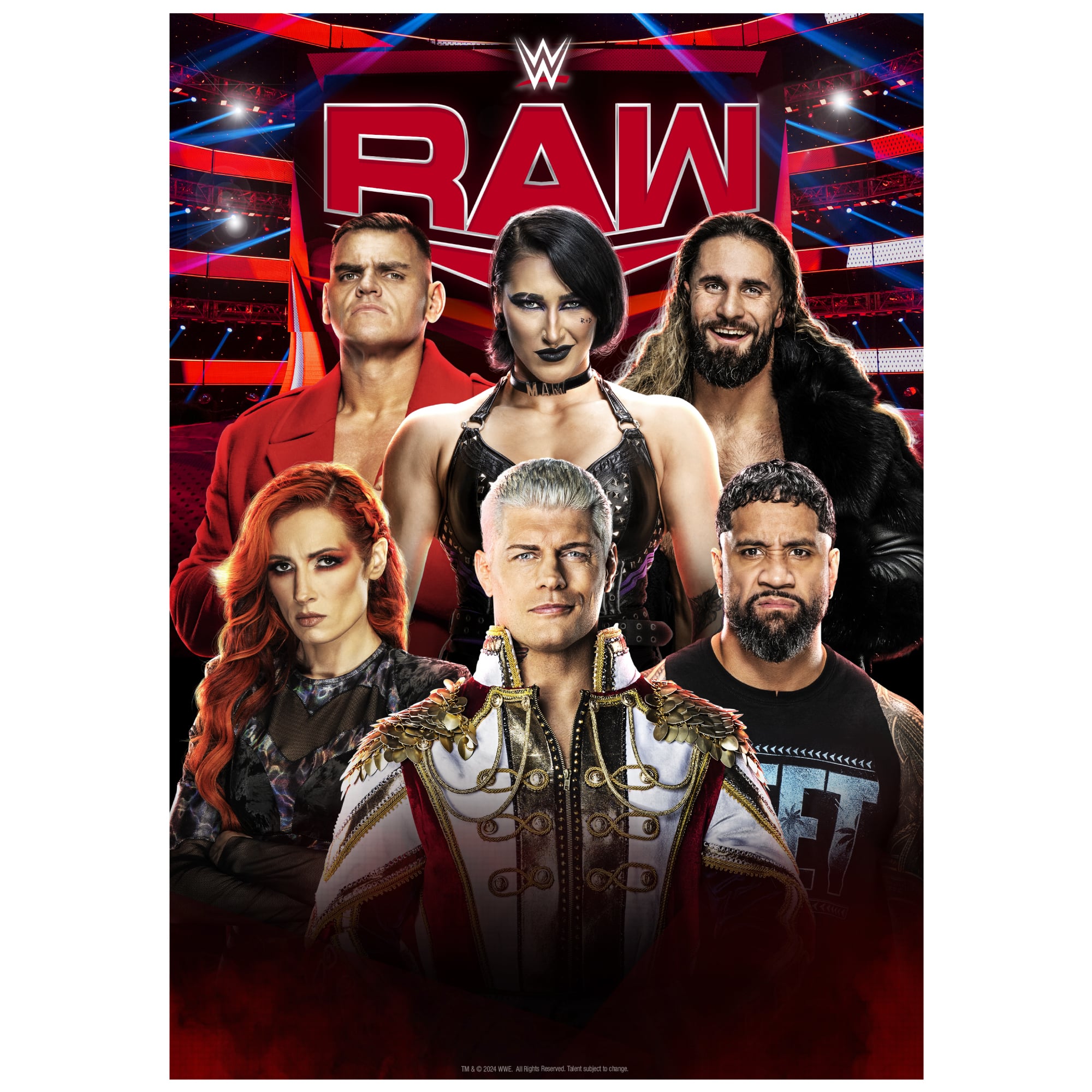 Wwe Raw Poster WWE Monday Night RAW (#3 Of 4): Extra Large TV Poster