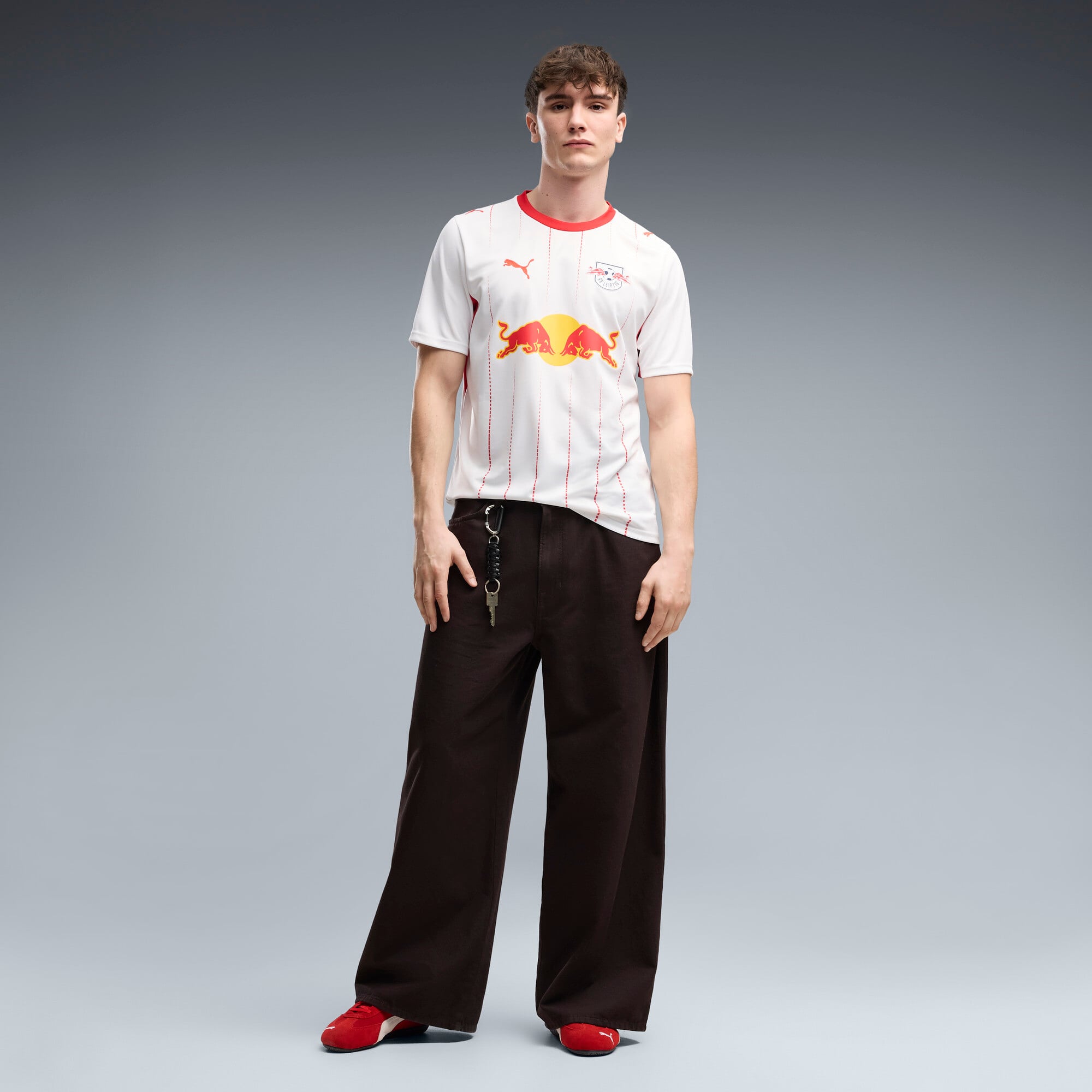 Men's Puma White RB Leipzig 2026/27 Home Replica Jersey
