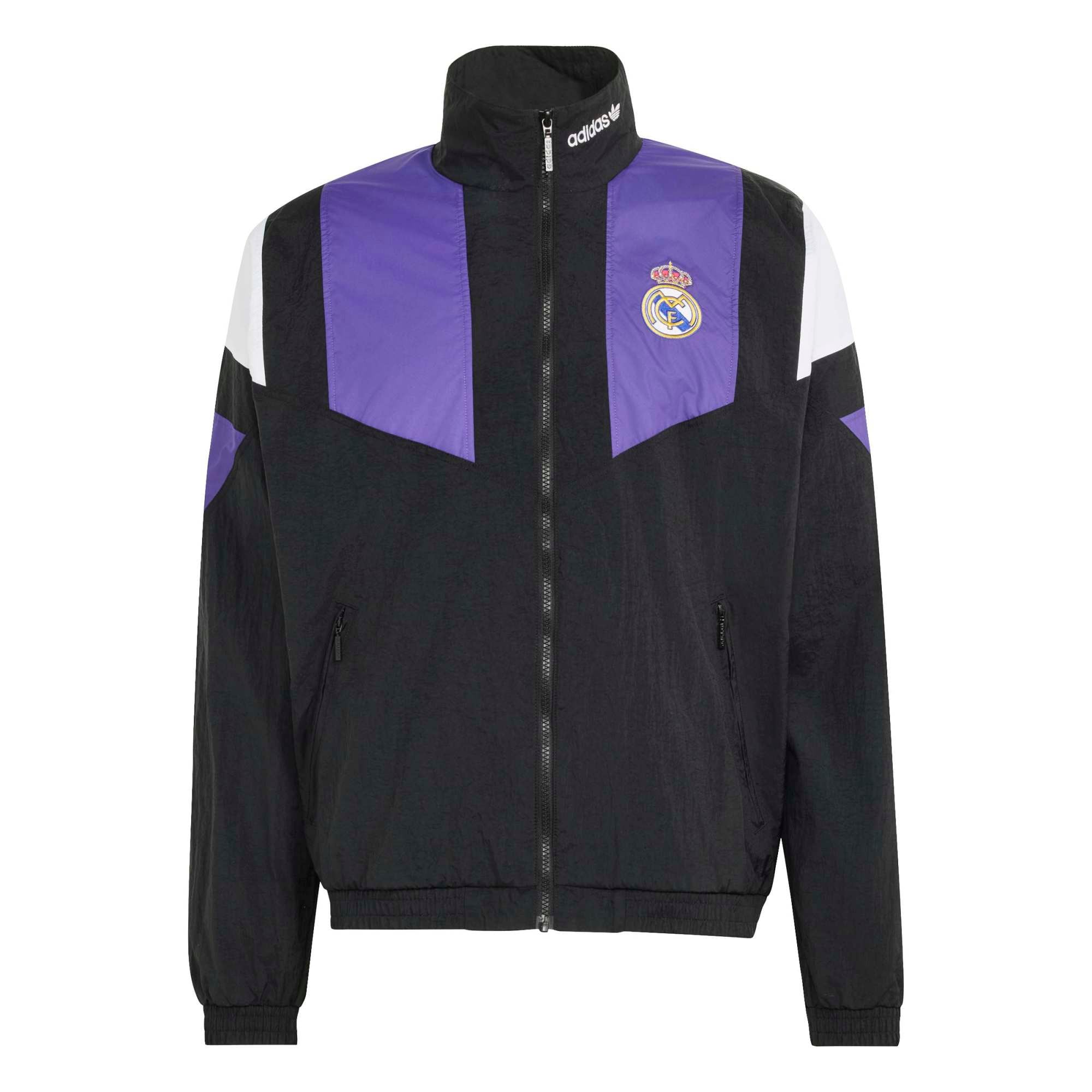 Men's adidas Black Real Madrid EQT Full-Zip Track Jacket