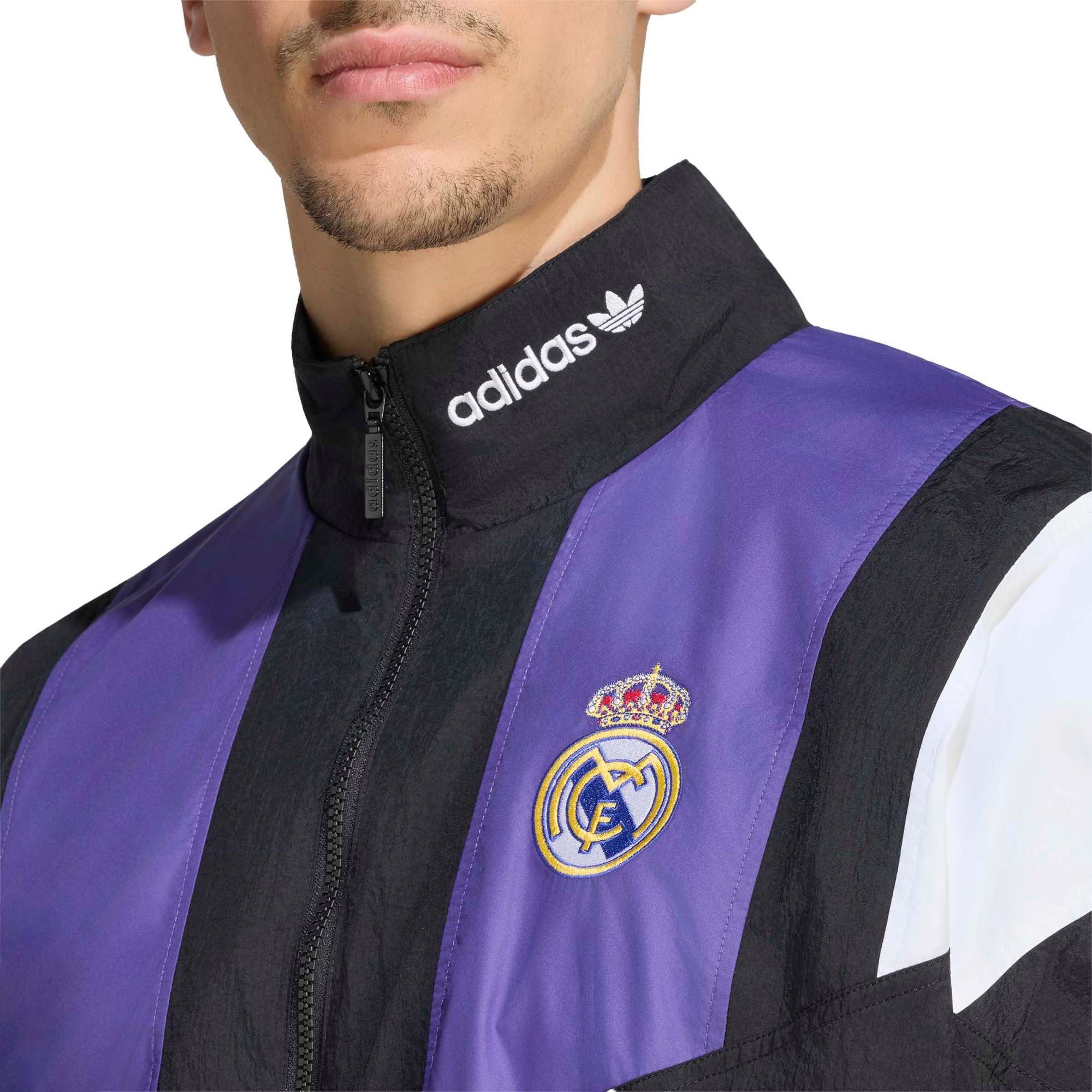 Men's adidas Black Real Madrid EQT Full-Zip Track Jacket
