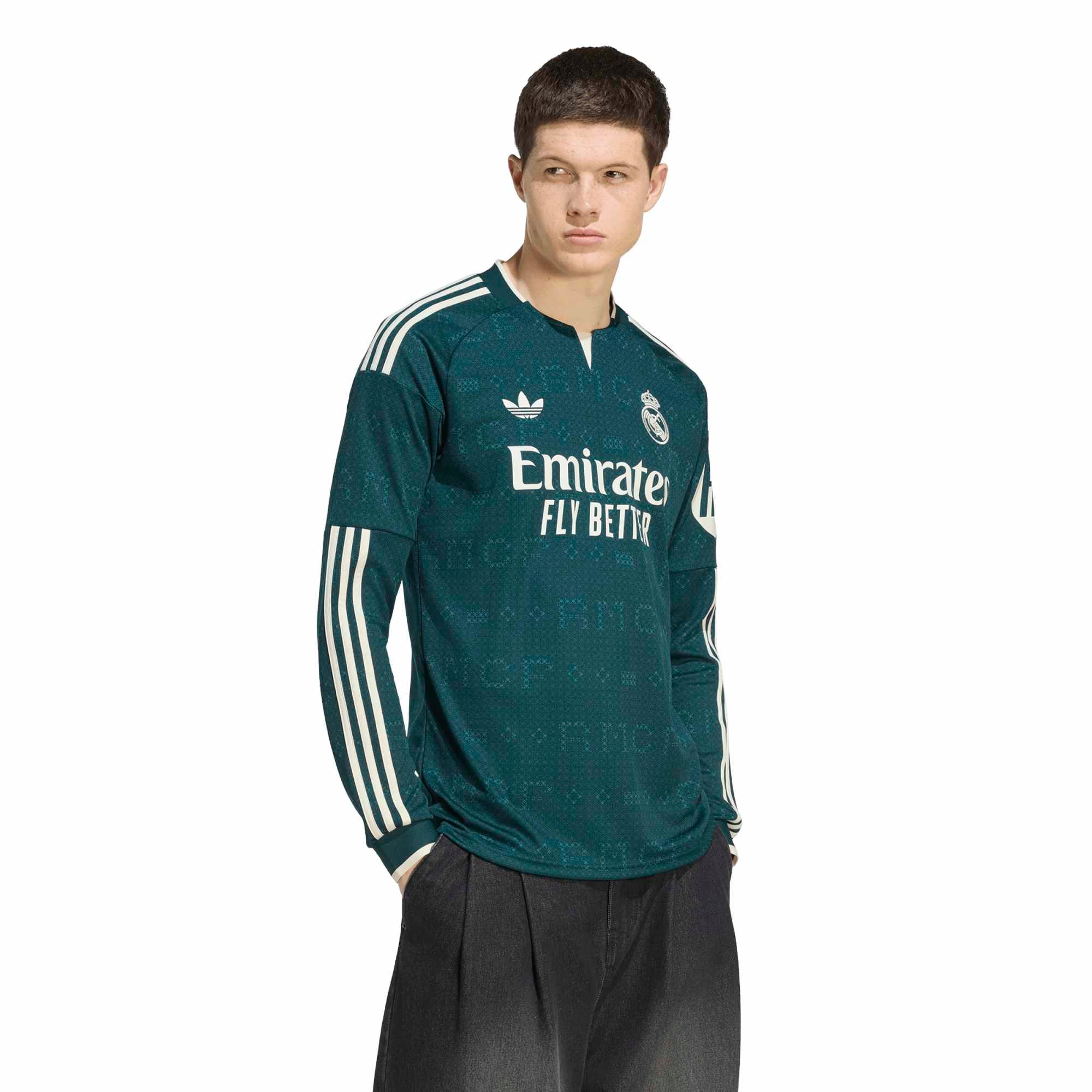 Men's adidas White Real Madrid 2026/27 Home Replica Long Sleeve Jersey
