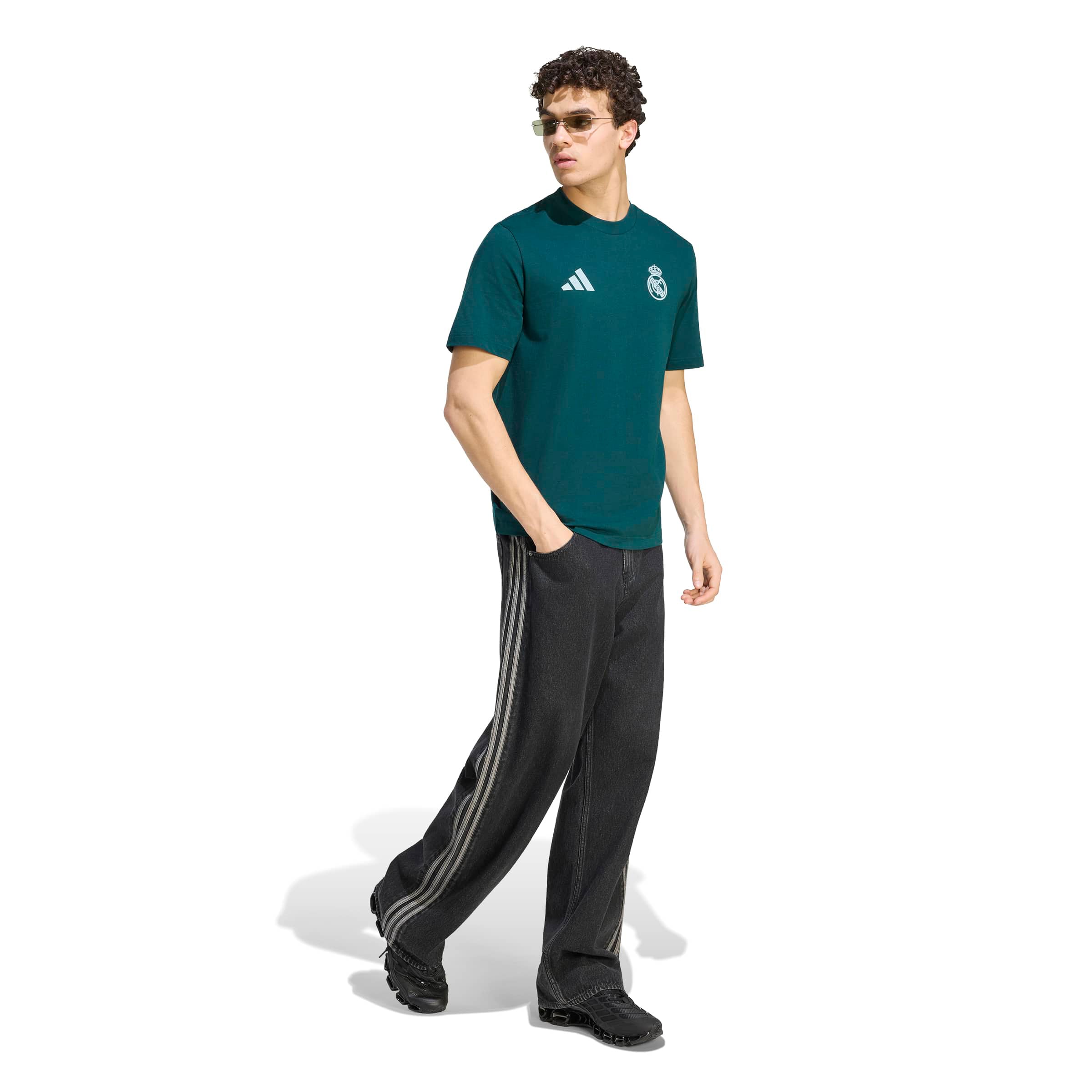 T-shirt graphique adidas Real Madrid vert pour homme