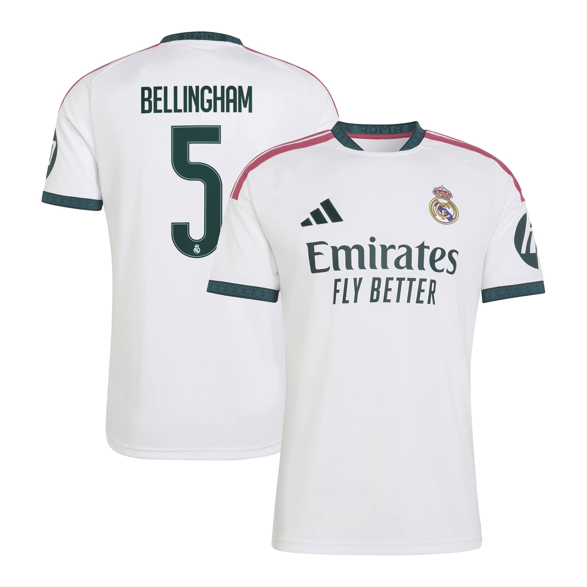 Maillot réplique domicile blanc adidas Jude Bellingham Real Madrid 2026/27 pour homme