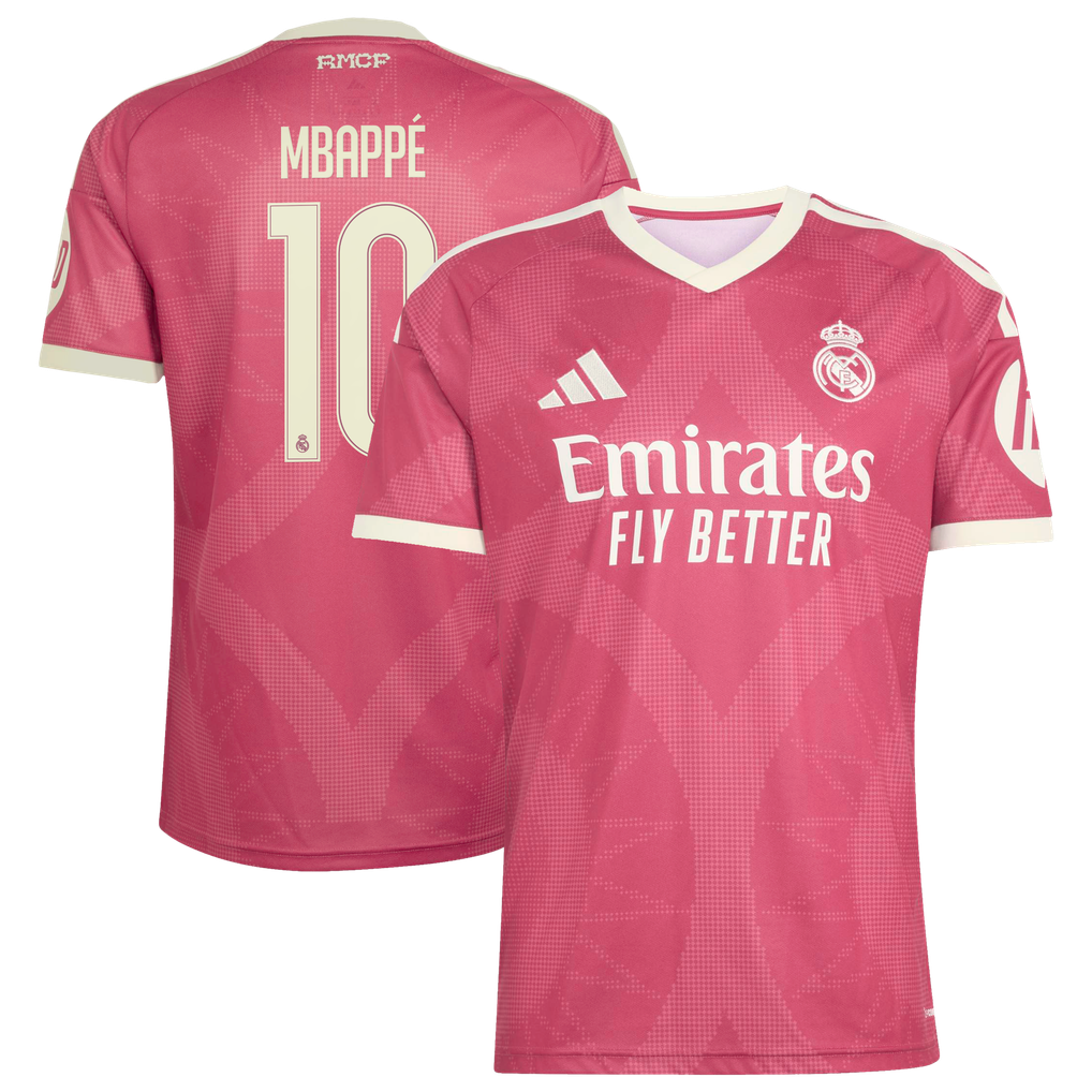 Kylian Mbappé Real Madrid adidas 2026/27 Third Replica Jersey - Pink