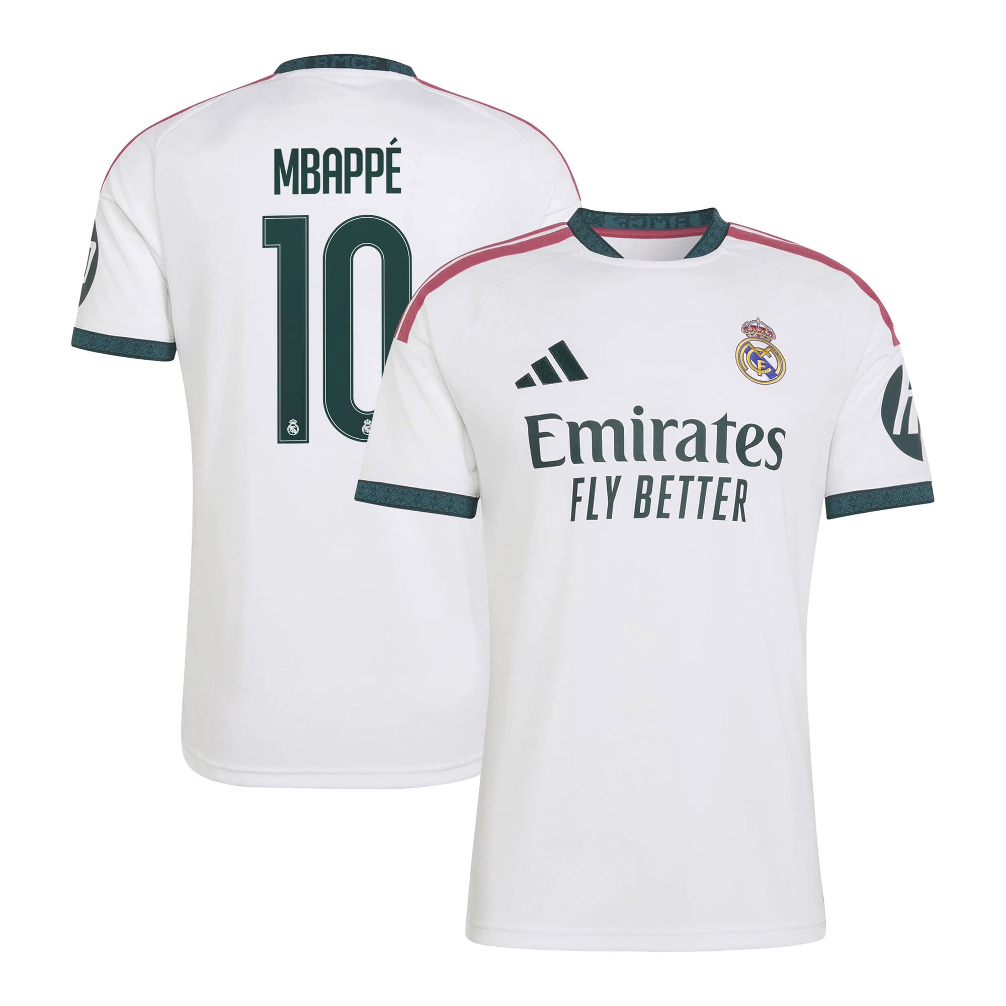 Men's adidas Kylian Mbappé White Real Madrid 2026/27 Home Replica Jersey