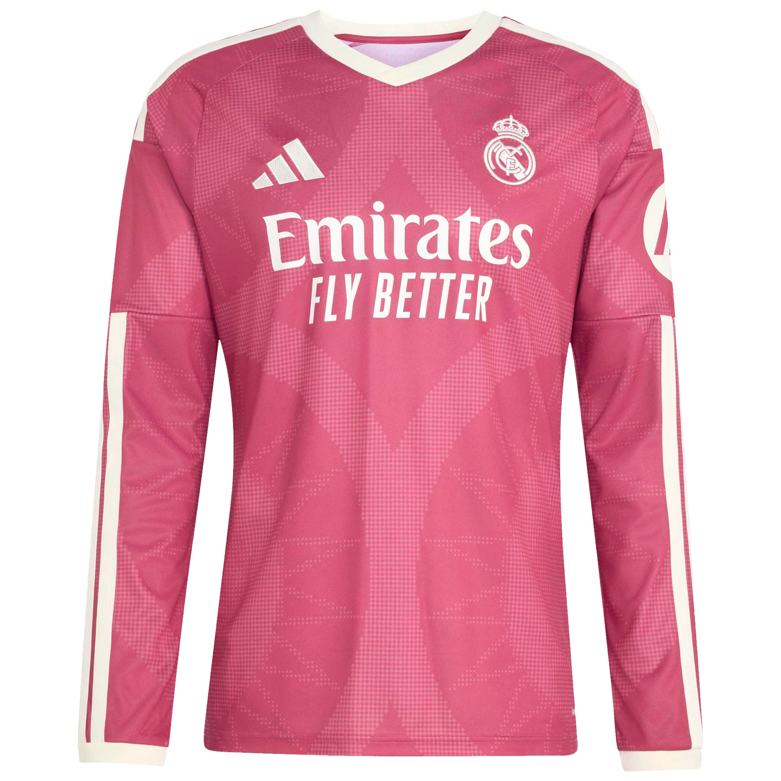 Men's adidas Vini Jr. Pink Real Madrid 2026/27 Third Replica Long Sleeve Jersey