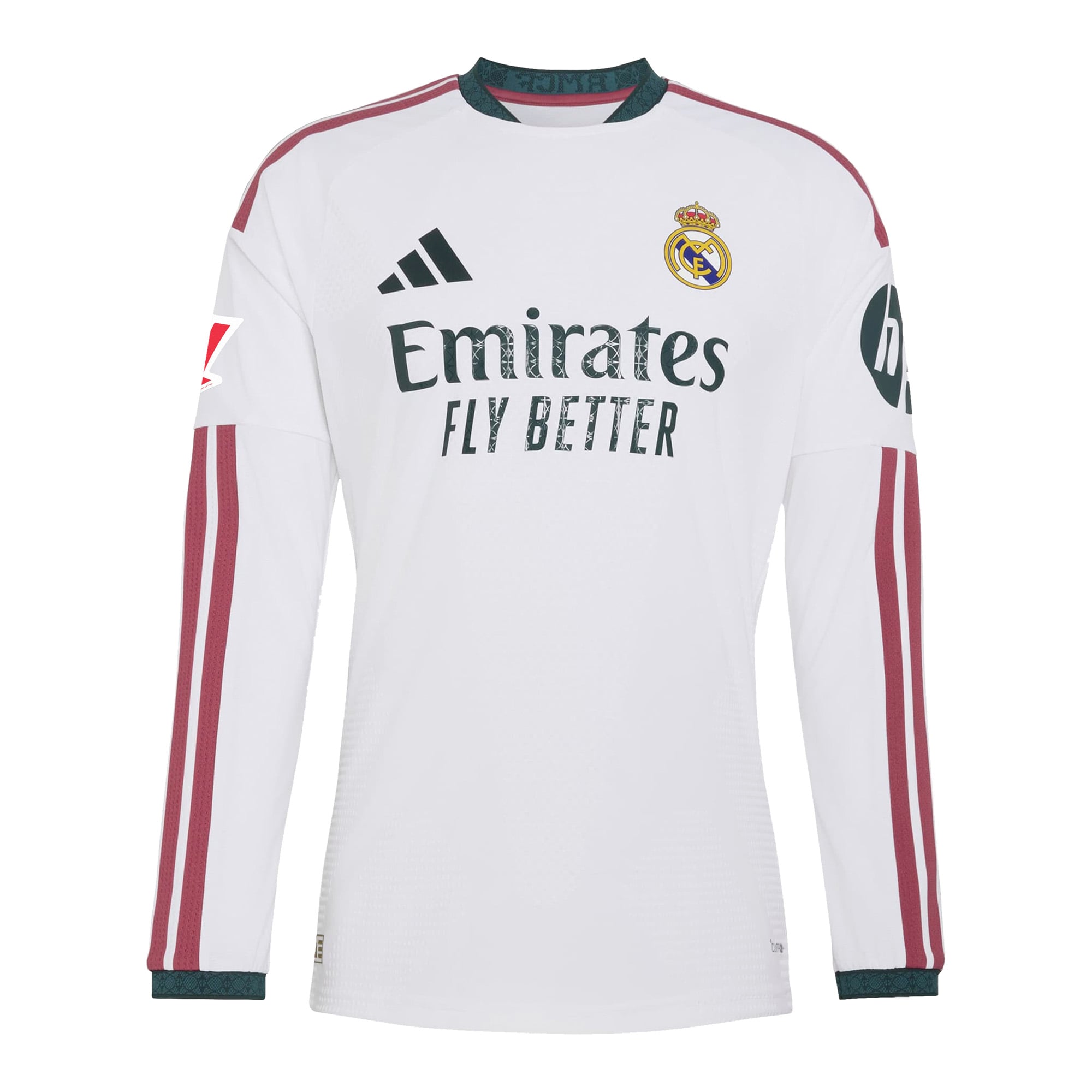 Maillot domicile authentique à manches longues adidas Vini Jr. blanc Real Madrid 2026/27 pour homme