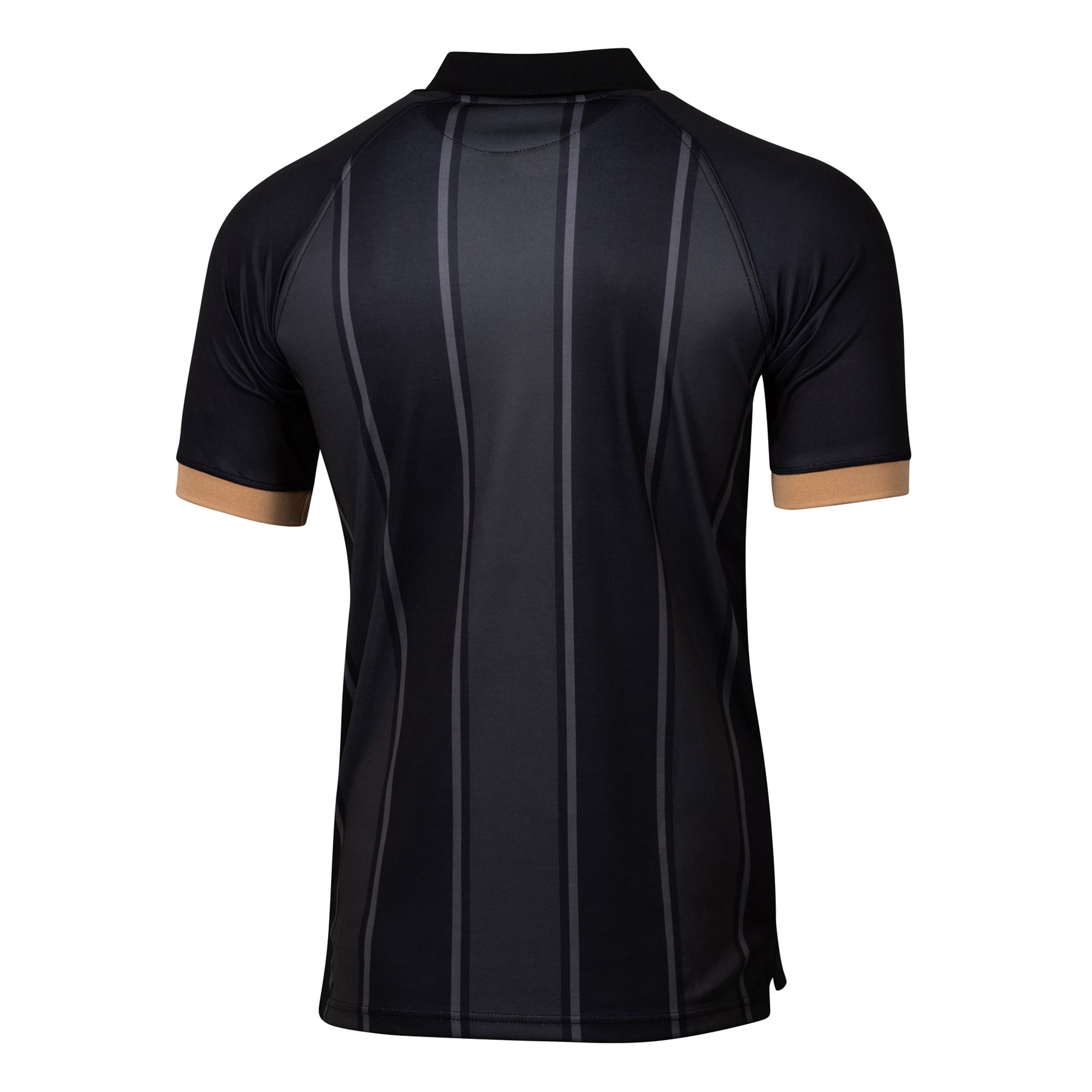 Polo de sport pour homme, design suédois, noir, Real Madrid, effet dégradé par sublimation