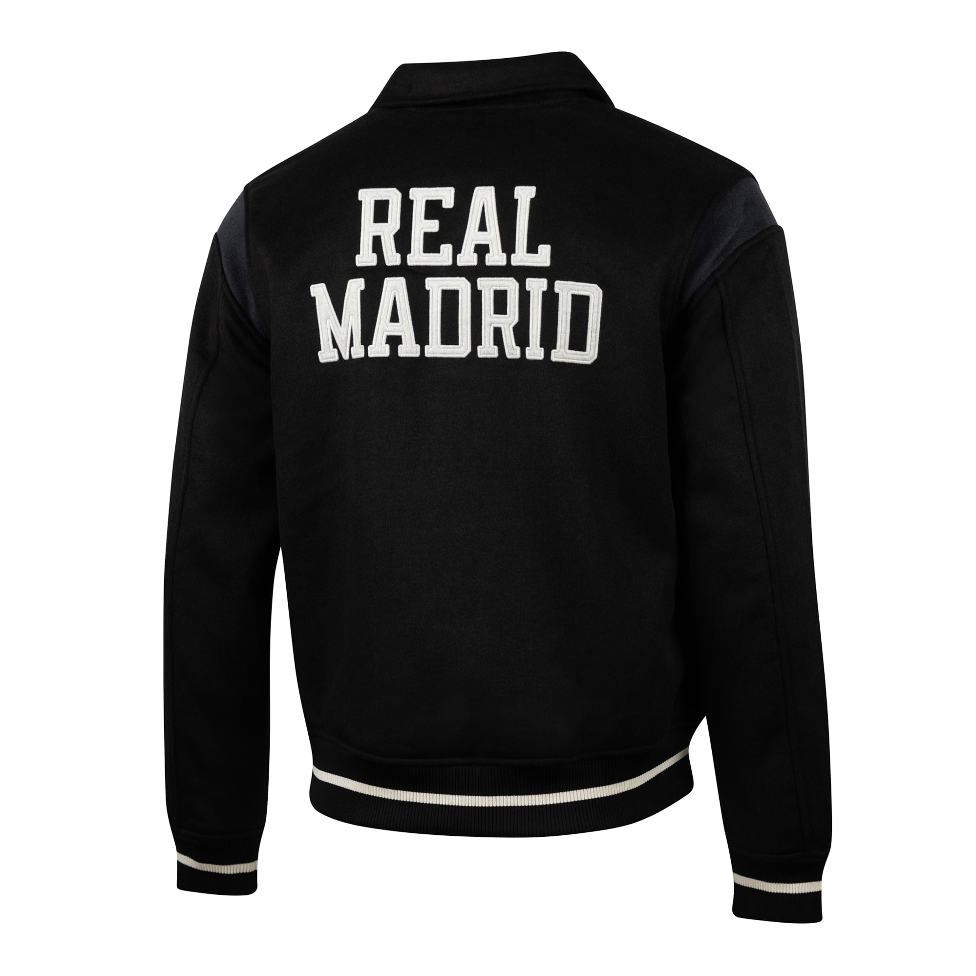 Veste universitaire noire à boutons-pression Real Madrid Victory de la marque Sport Design Sweden pour homme