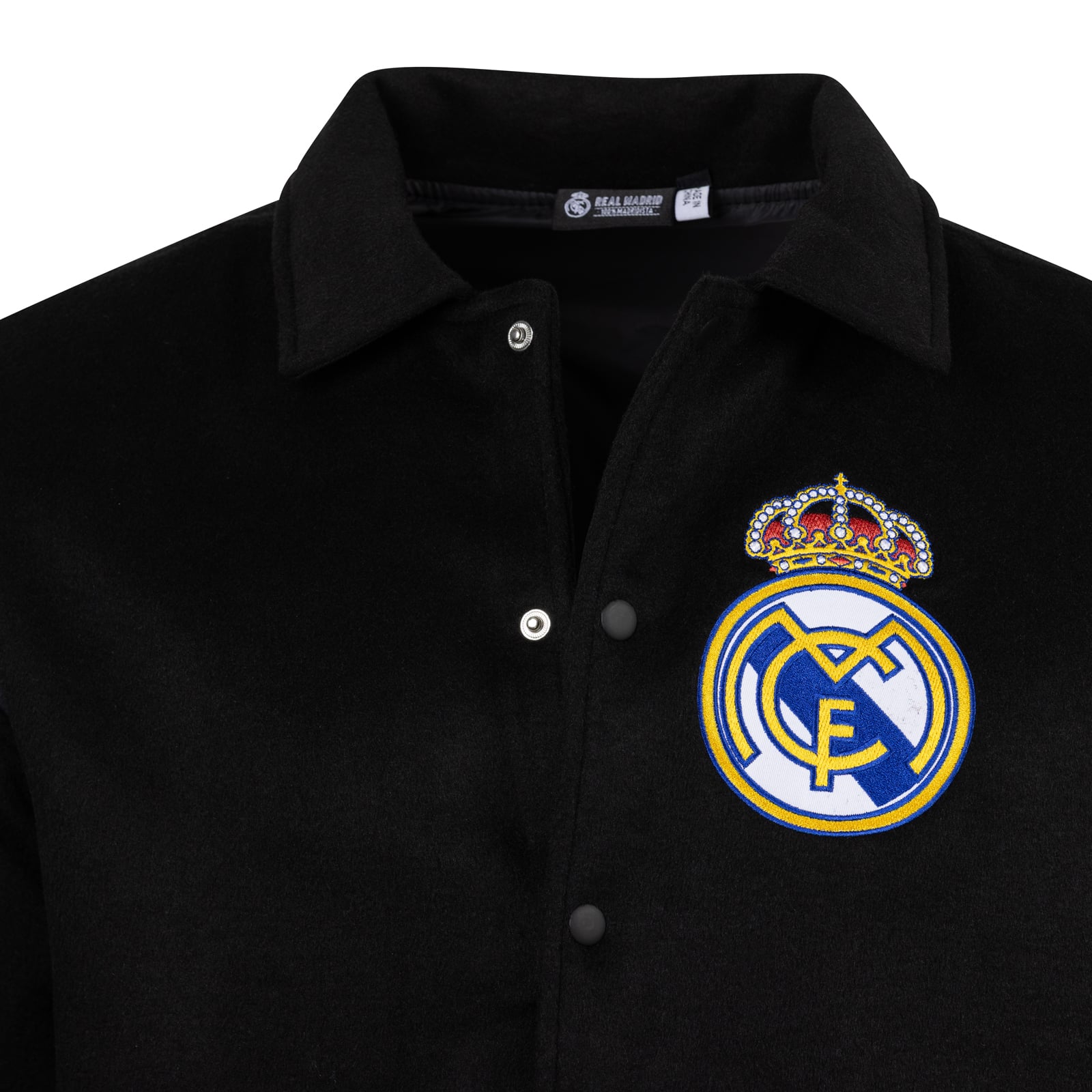 Veste universitaire noire à boutons-pression Real Madrid Victory de la marque Sport Design Sweden pour homme