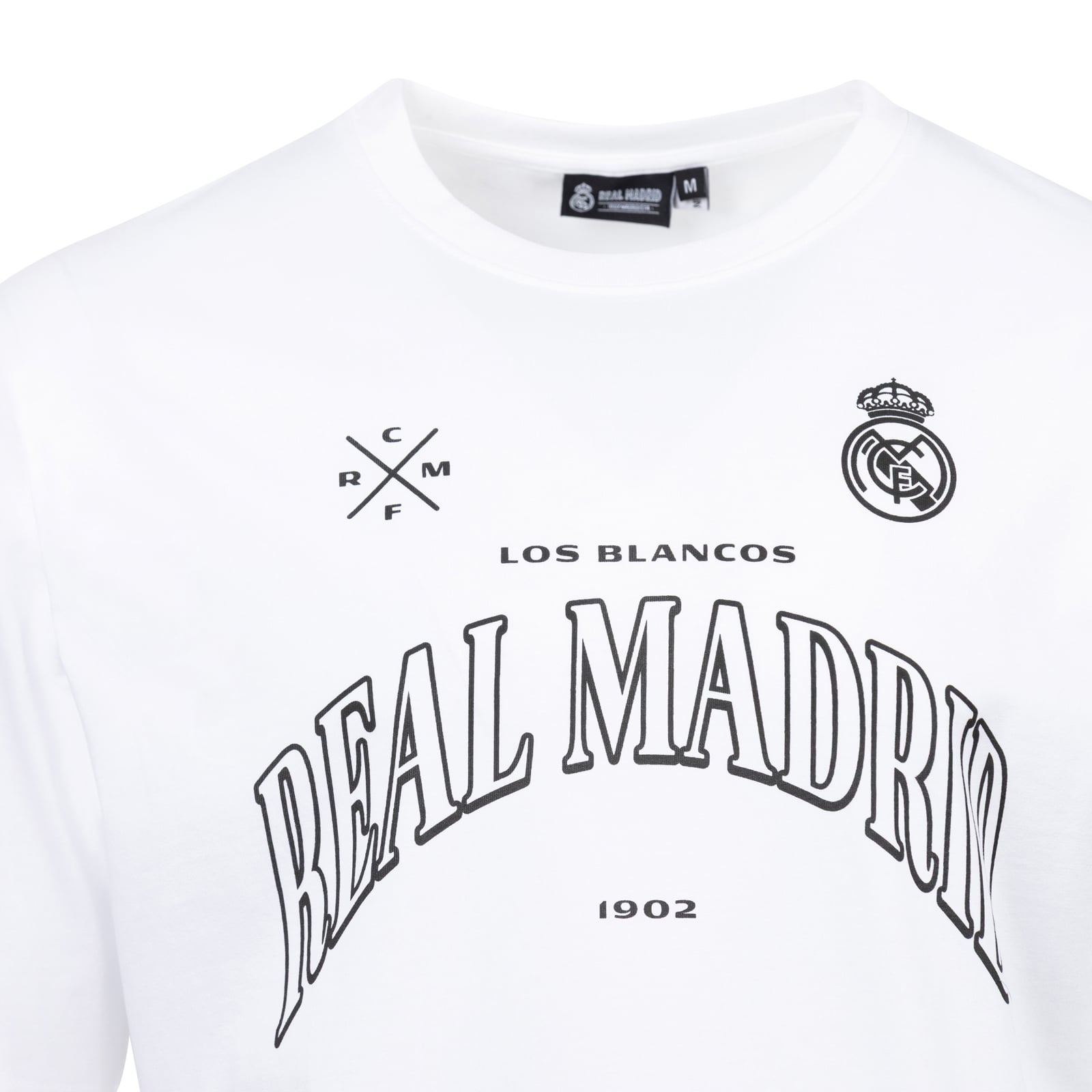 T-shirt homme blanc Real Madrid Lifestyle OZ, design sport, Suède