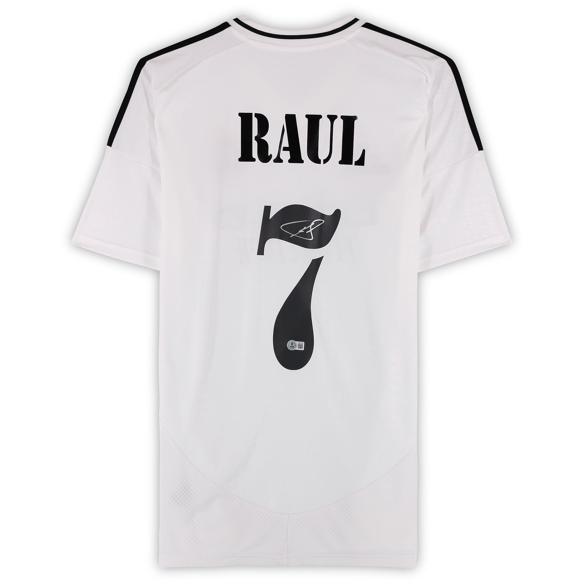 Raúl González Real Madrid Autographed adidas 2025-26 White Home Replica Jersey