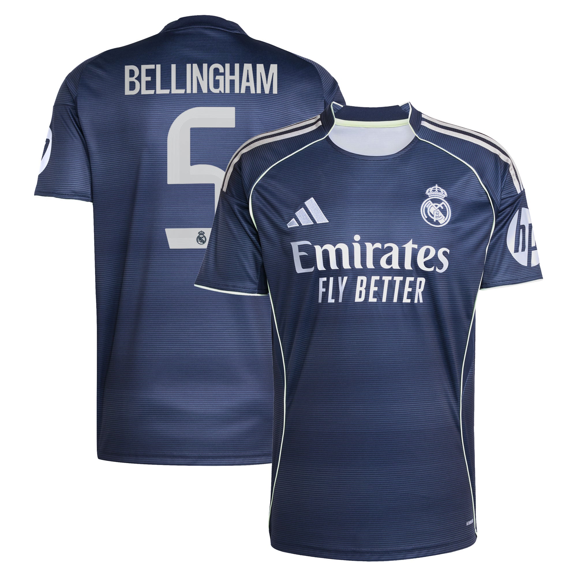 レアル・マドリード adidas アウェイ シャツ 2025-26 Bellingham 5 